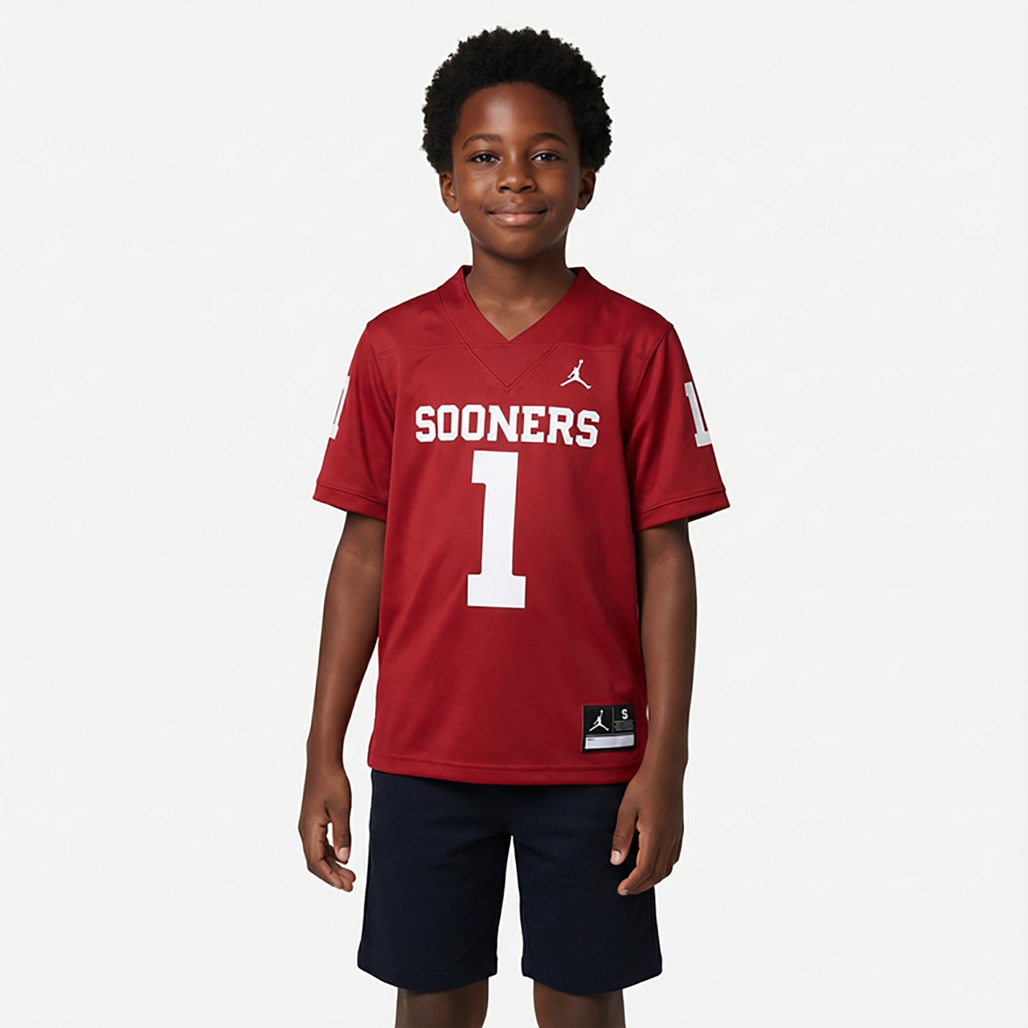 Jordan Boys' University of Oklahoma Replica Football Jersey - view number 2