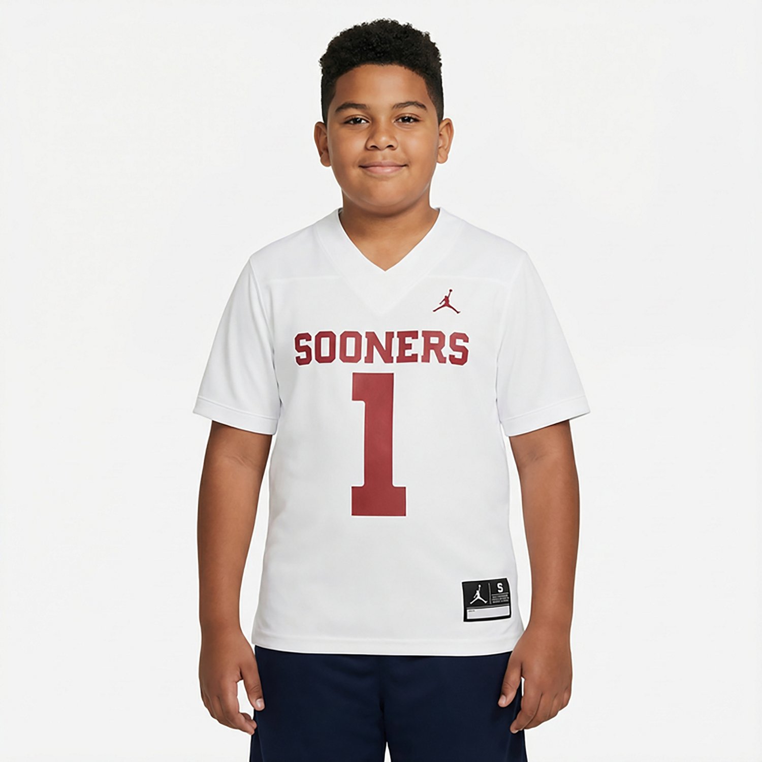 Jordan Boys' University of Oklahoma Replica Football Jersey - view number 2