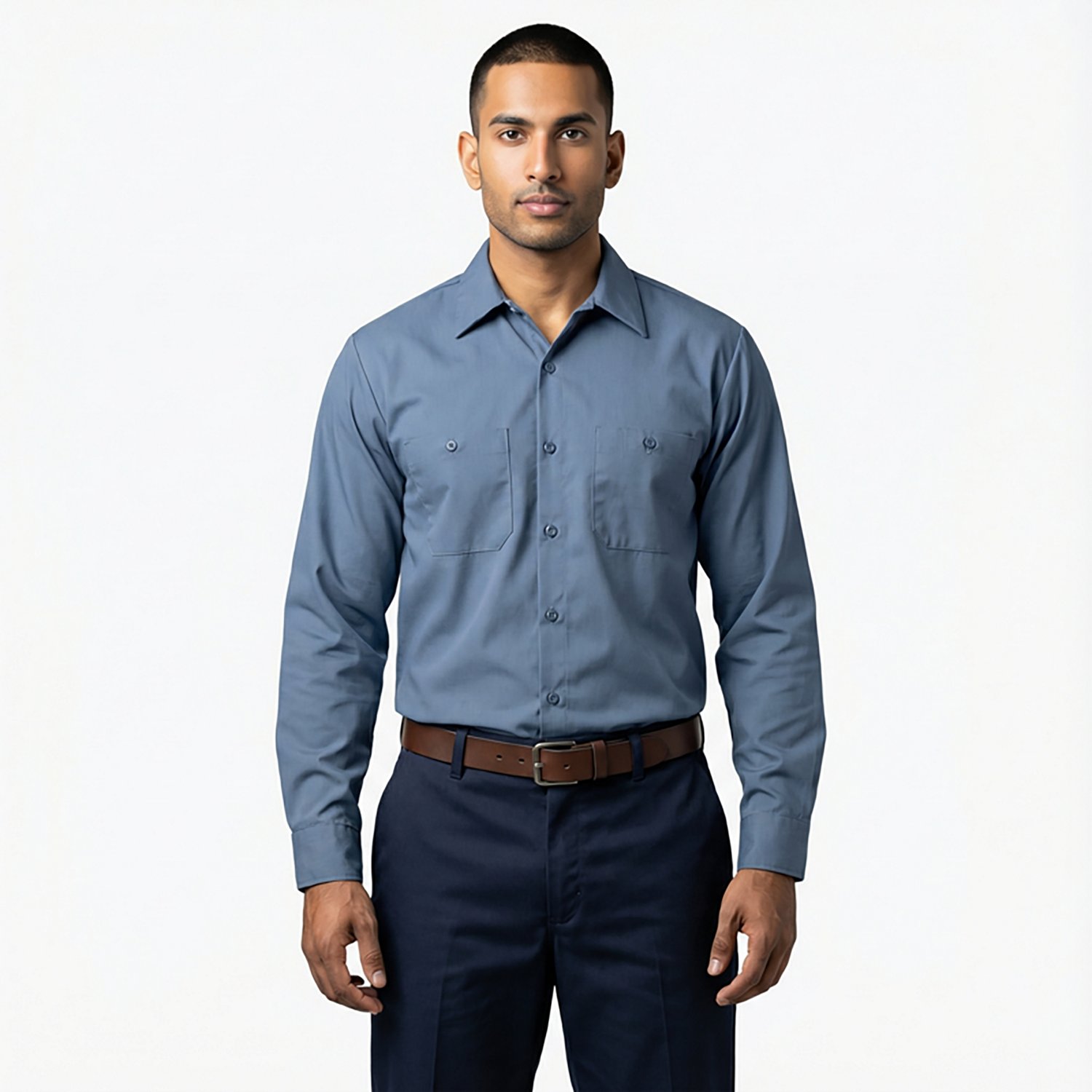 Red Kap Men's Wrinkle-Resistant Cotton Work Shirt                                                                                - view number 2