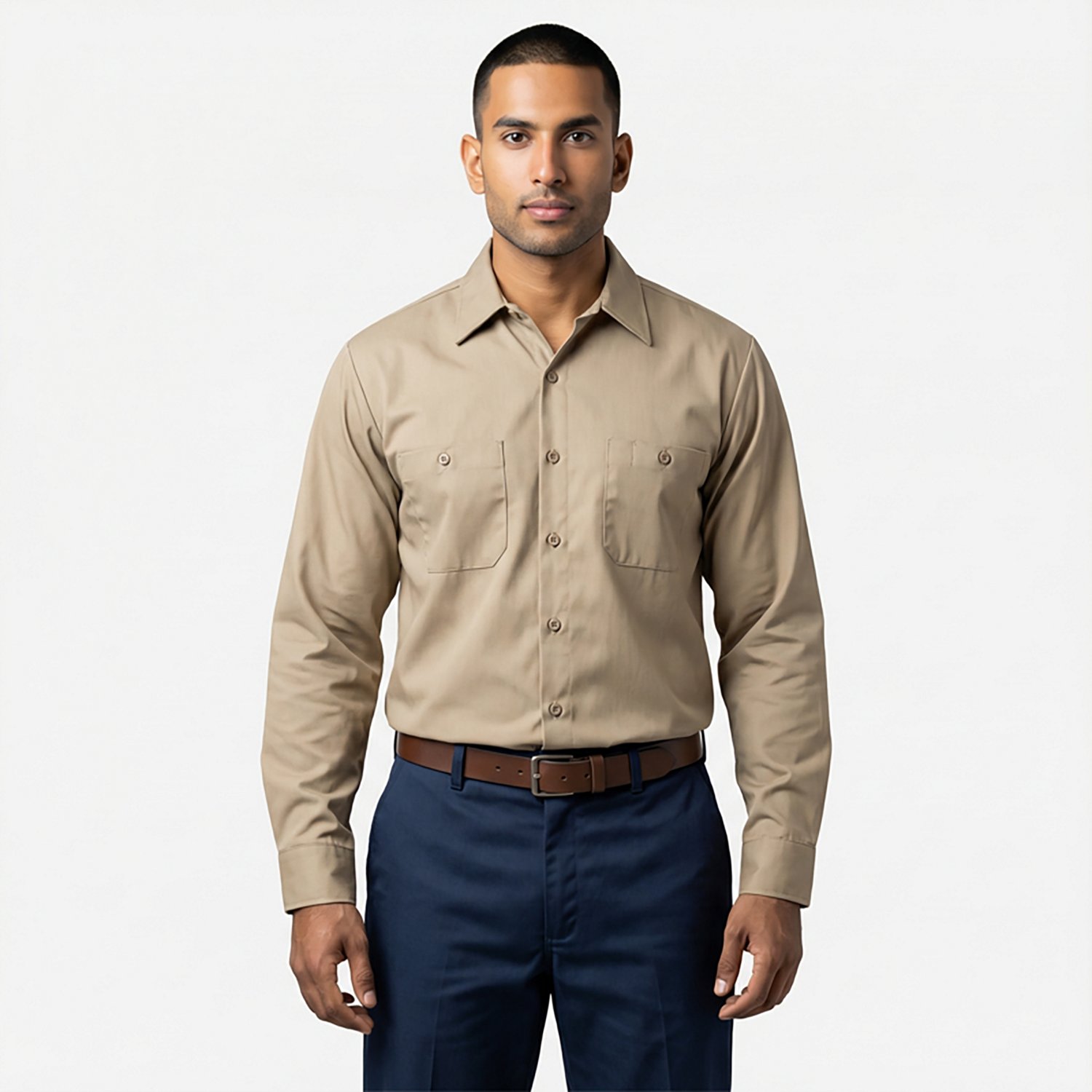 Red Kap Men's Wrinkle-Resistant Cotton Work Shirt                                                                                - view number 2
