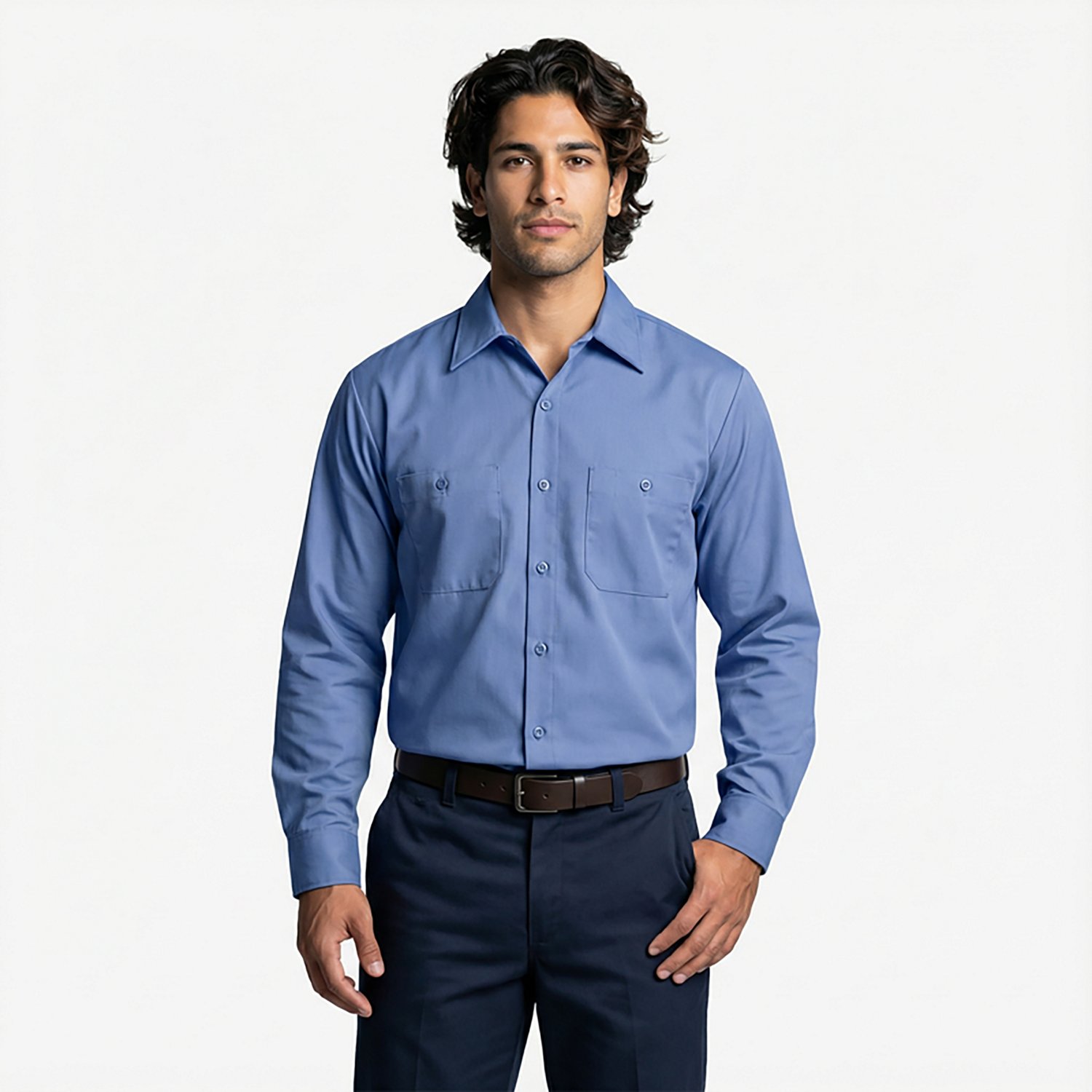Red Kap Men's Wrinkle-Resistant Cotton Work Shirt                                                                                - view number 2