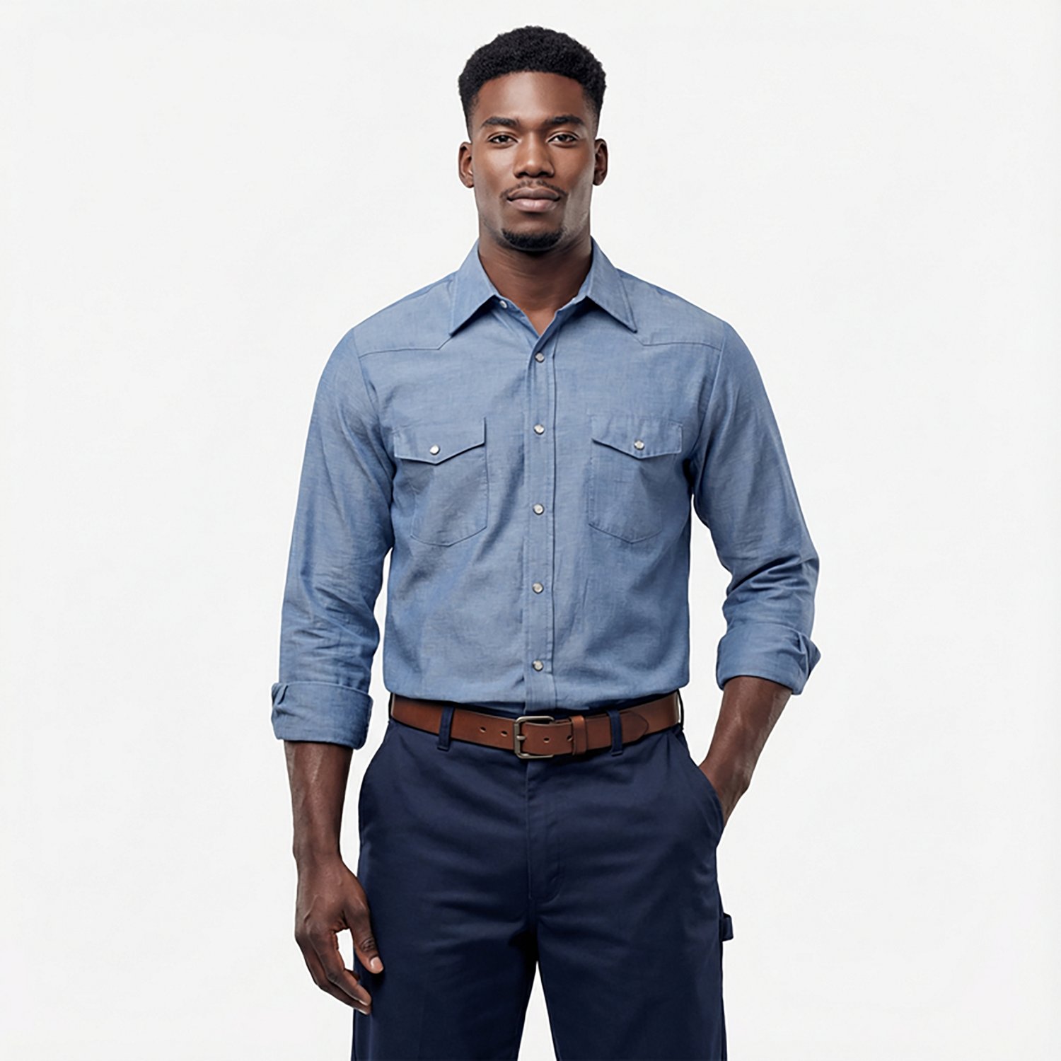 Red Kap Men's Industrial Stripe Work Shirt - view number 2