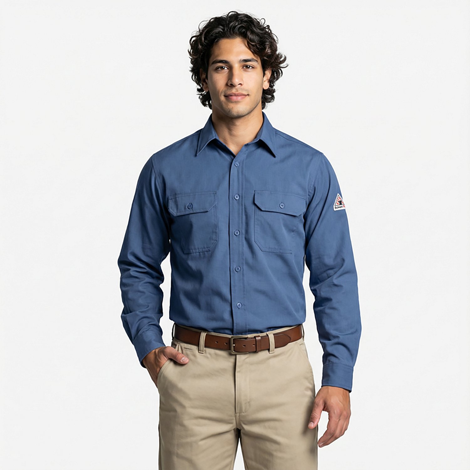 Bulwark Men's Lightweight Nomex Flame Resistant Uniform Shirt - view number 2