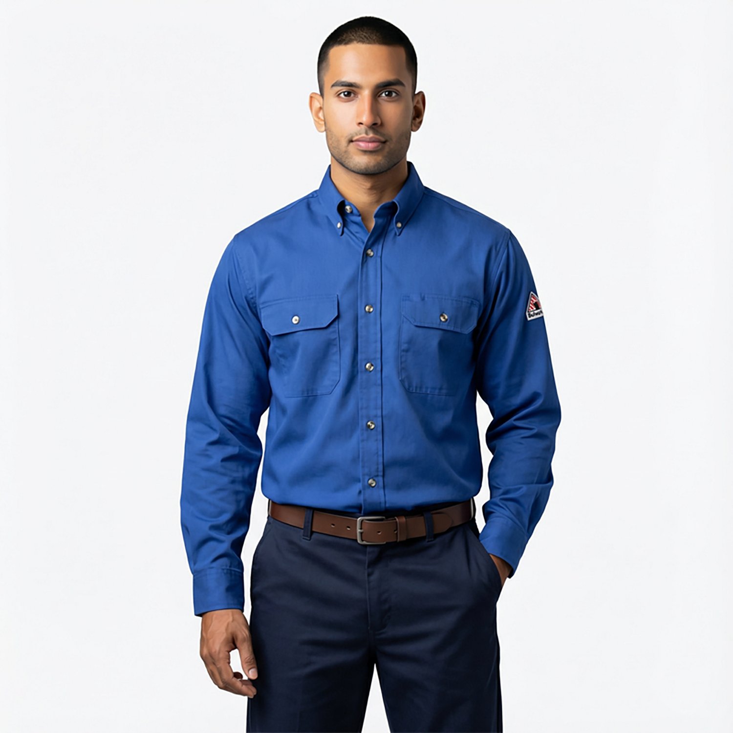 Bulwark Men's Midweight Flame Resistant Uniform Dress Shirt - view number 2