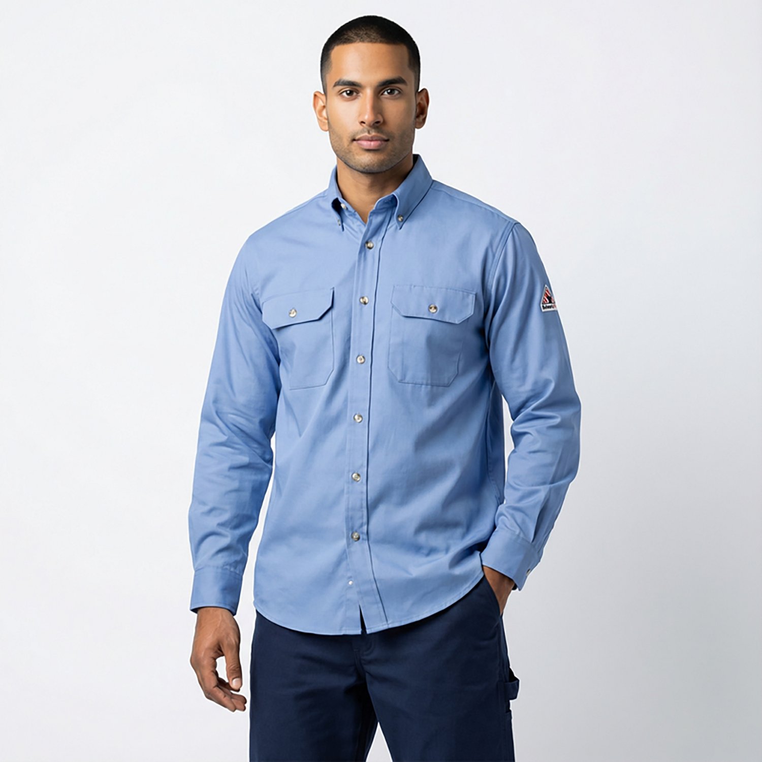 Bulwark Men's Midweight Flame Resistant Uniform Dress Shirt - view number 2