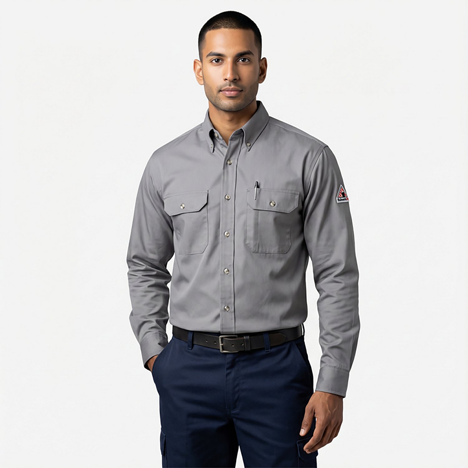 Bulwark Men's Midweight Flame Resistant Uniform Dress Shirt - view number 2
