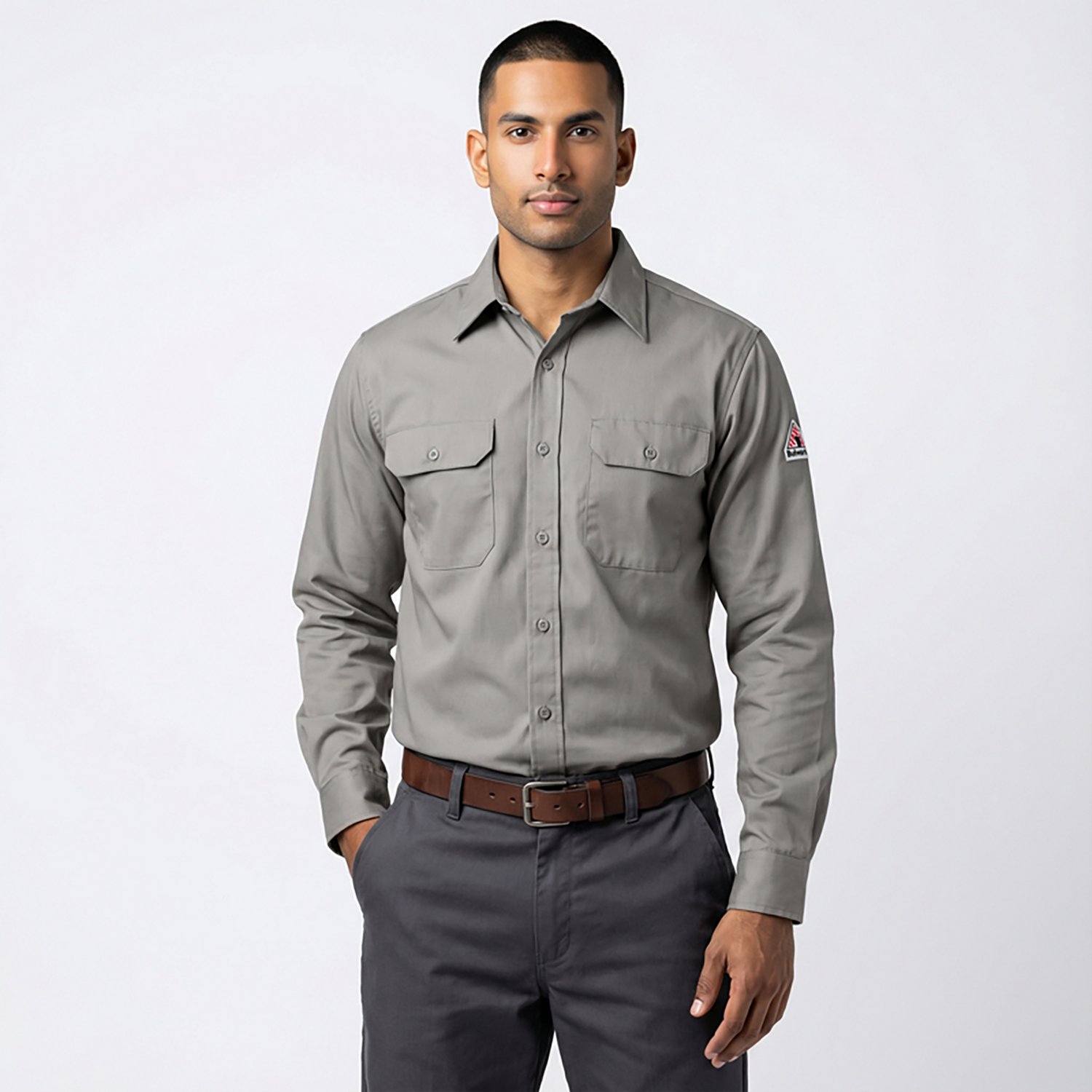 Bulwark Men's Lightweight FR Chambray Uniform Dress Shirt - view number 2