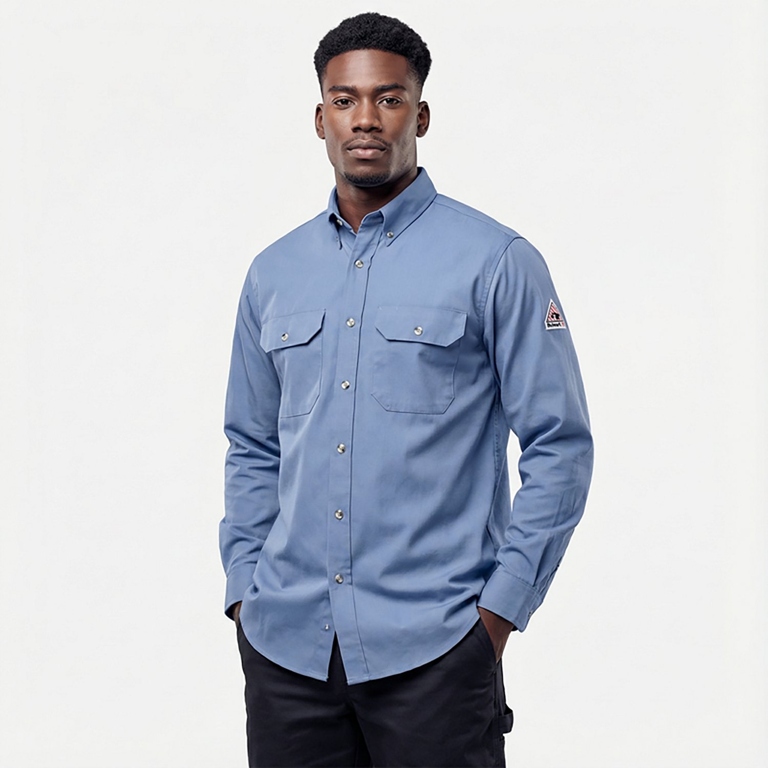 Bulwark Men's Midweight Flame Resistant Uniform Dress Shirt - view number 2