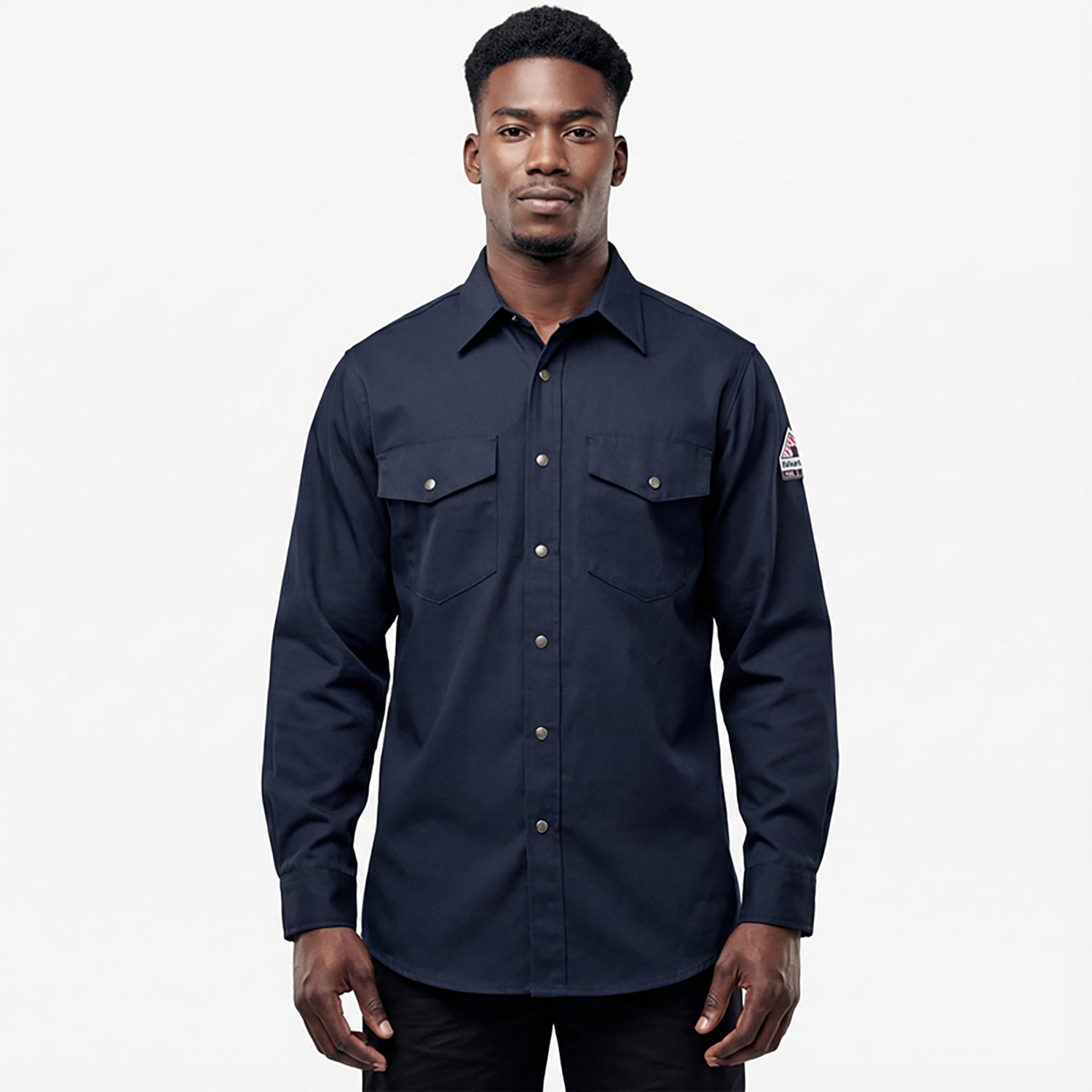 Bulwark Men's Lightweight Nomex Flame Resistant Snap Flame Resistant ont Shirt - view number 2