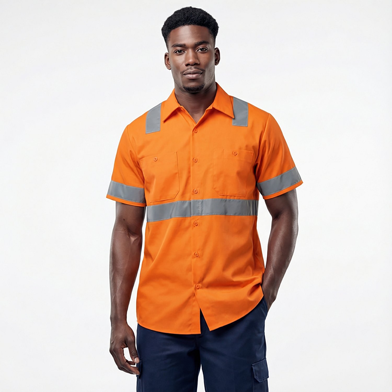 Red Kap Men's Hi-Visibility Type R Class 3 Work Shirt - view number 2