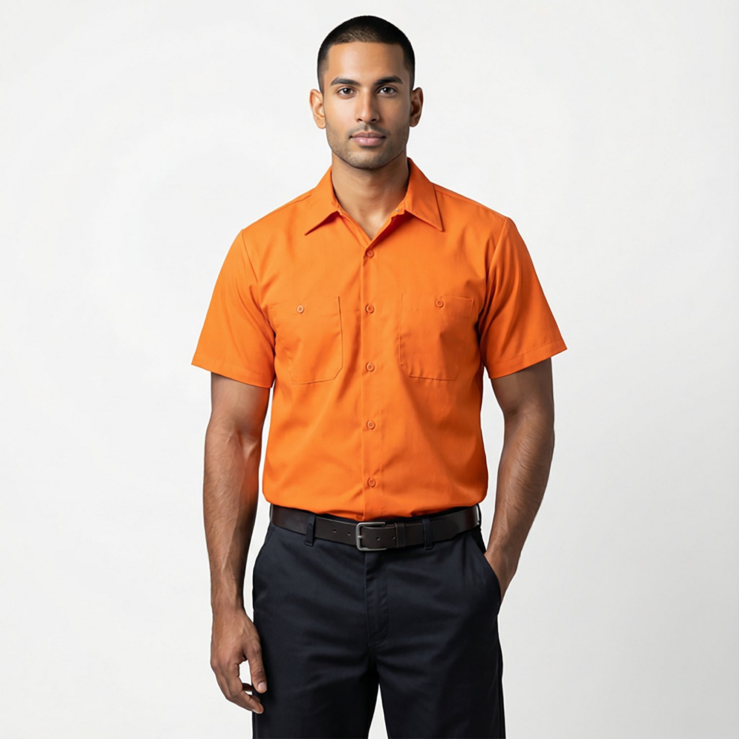 Red Kap Men's Enhanced Visibility Short Sleeve Work Shirt                                                                        - view number 2