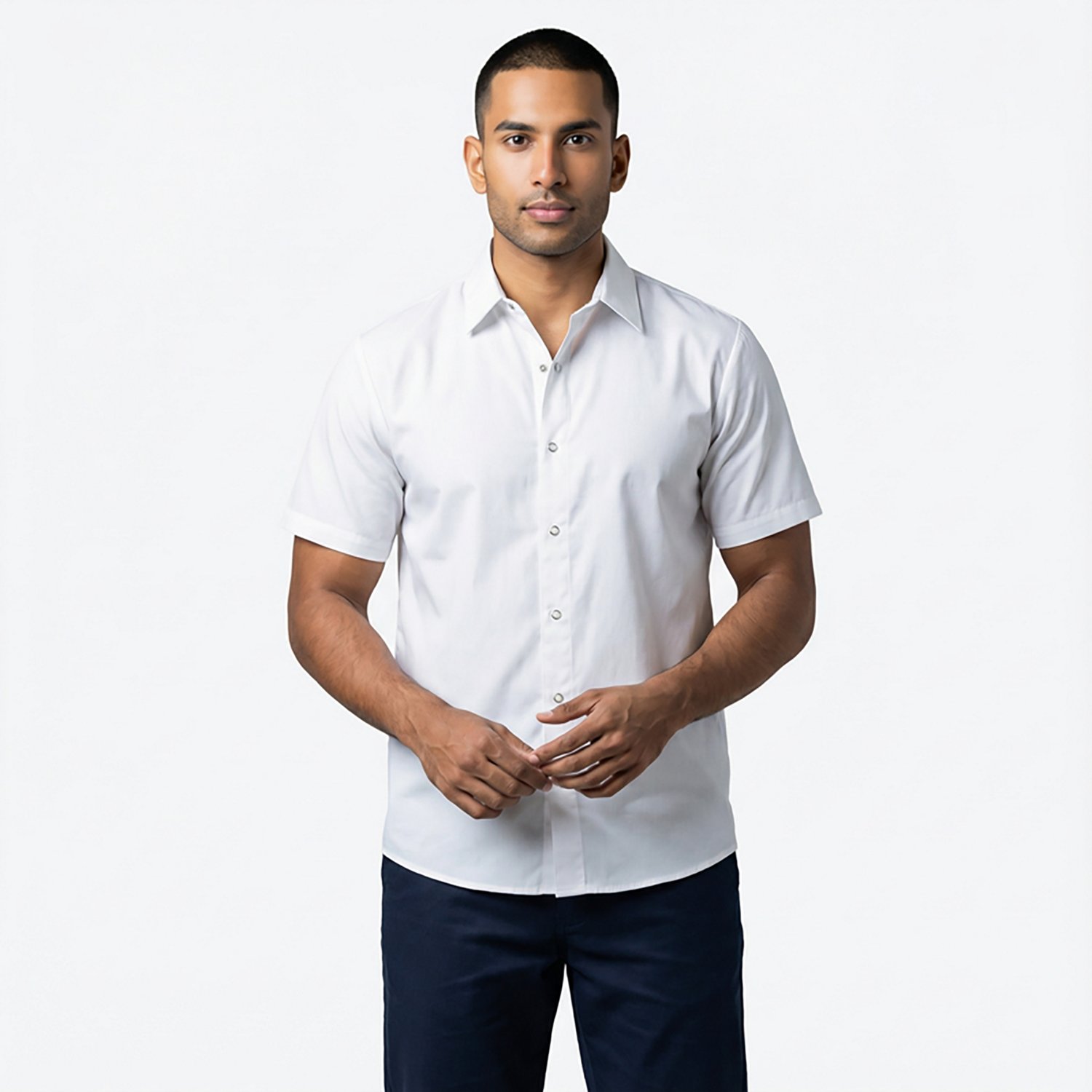 Red Kap Men's Specialized Pocketless Polyester Short Sleeve Work Shirt                                                           - view number 2