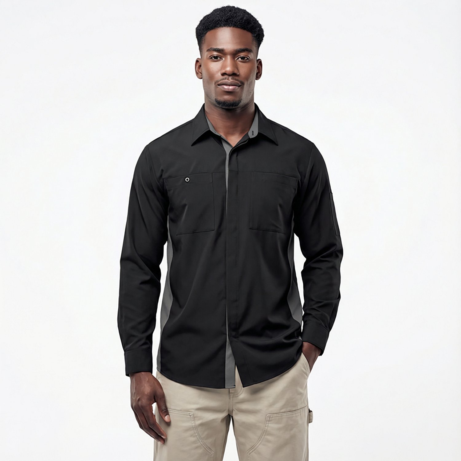 Red Kap Men's Performance Plus Shop Long Sleeve Button Down Shirt - view number 2