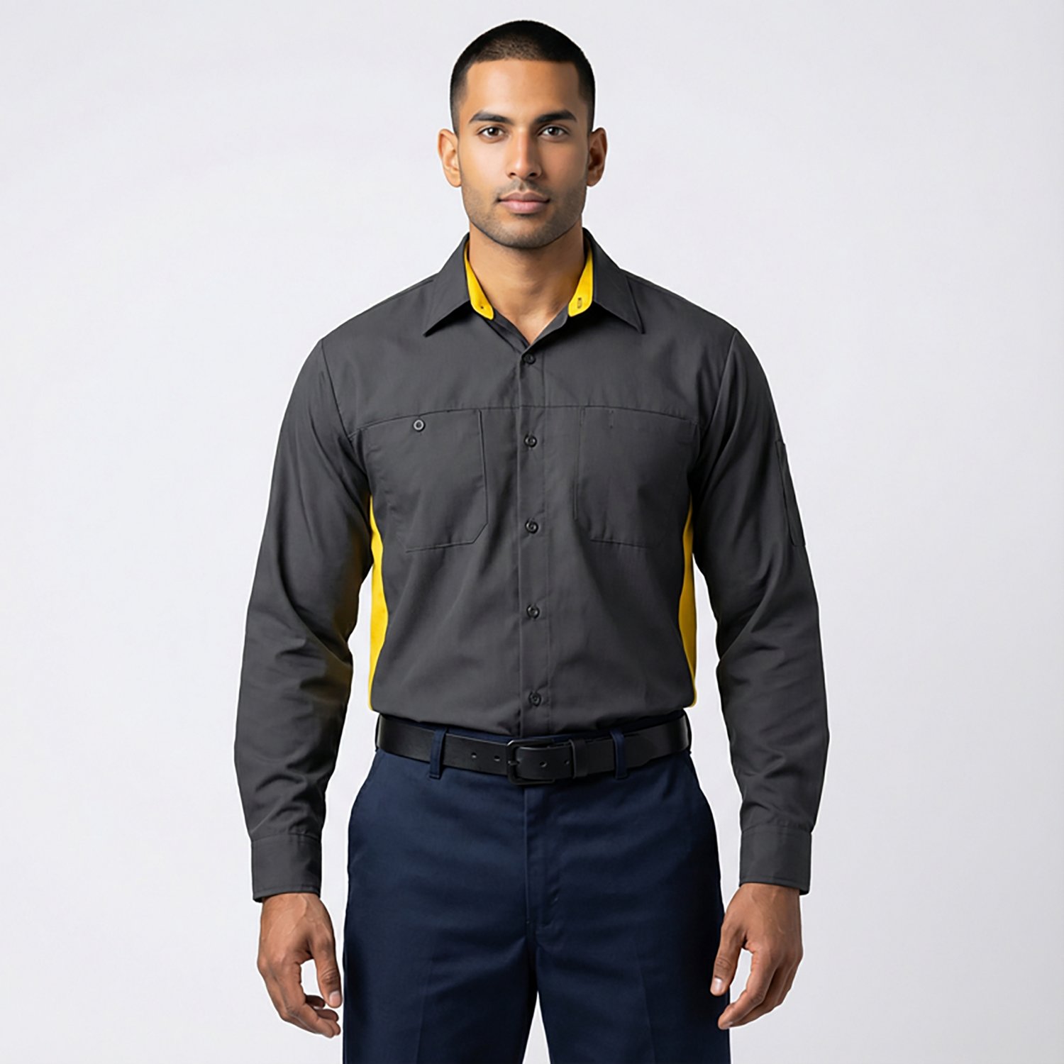 Red Kap Men's Performance Plus Shop Long Sleeve Button Down Shirt - view number 2