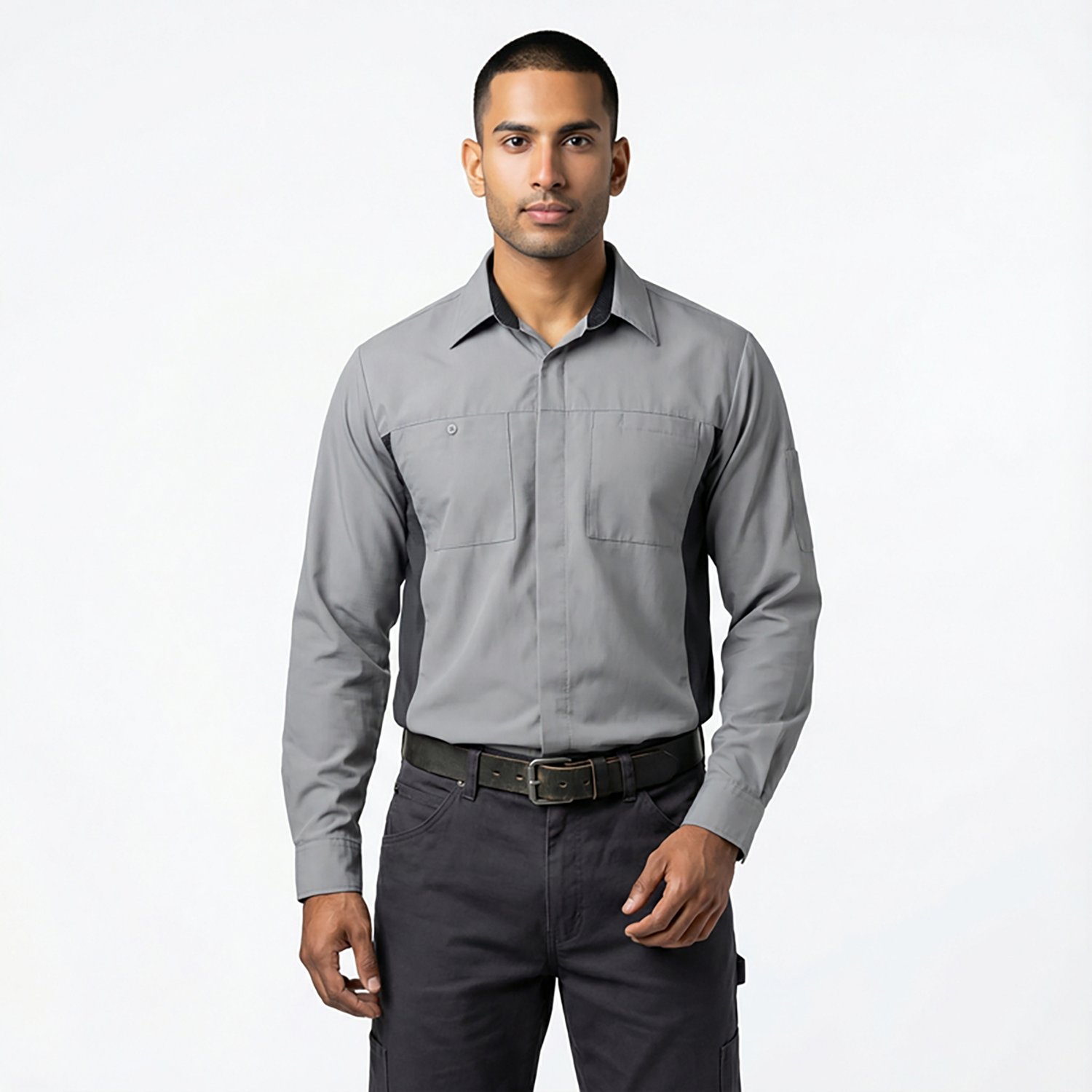 Red Kap Men's Performance Plus Shop Long Sleeve Button Down Shirt - view number 2