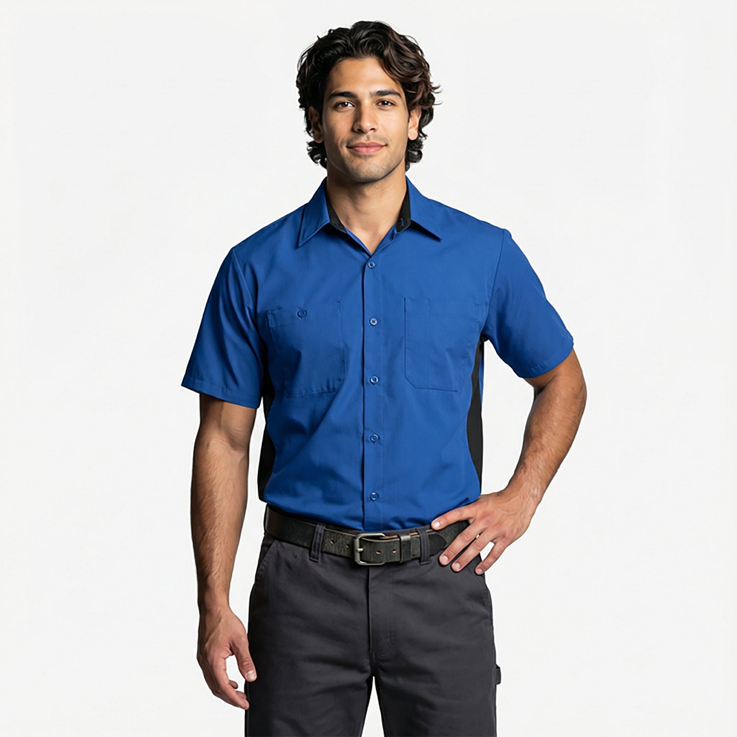Red Kap Men's Performance Plus Shop Short Sleeve Shirt with OilBlok Technology                                                   - view number 2