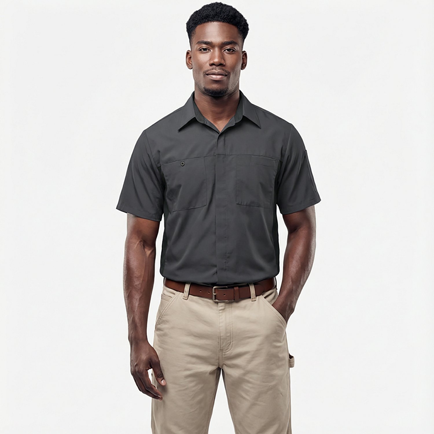 Red Kap Men's Performance Plus Shop Short Sleeve Shirt with OilBlok Technology                                                   - view number 2