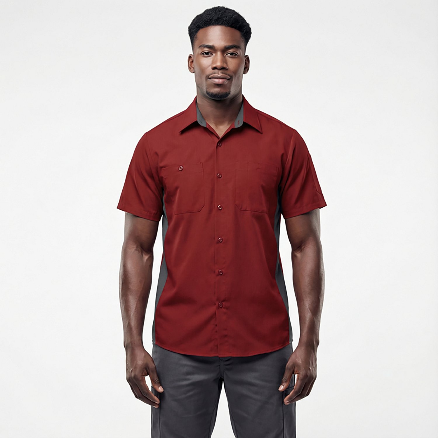 Red Kap Men's Performance Plus Shop Short Sleeve Shirt with OilBlok Technology                                                   - view number 2