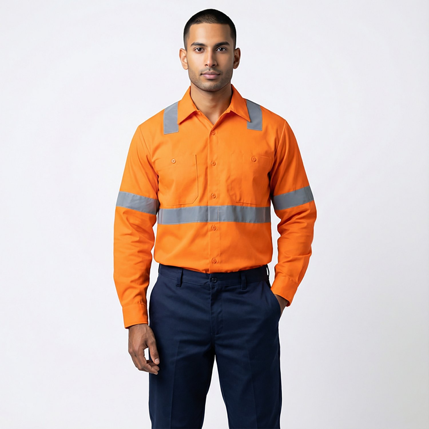 Red Kap Men's Hi-Visibility Type R Class 3 Work Shirt - view number 2