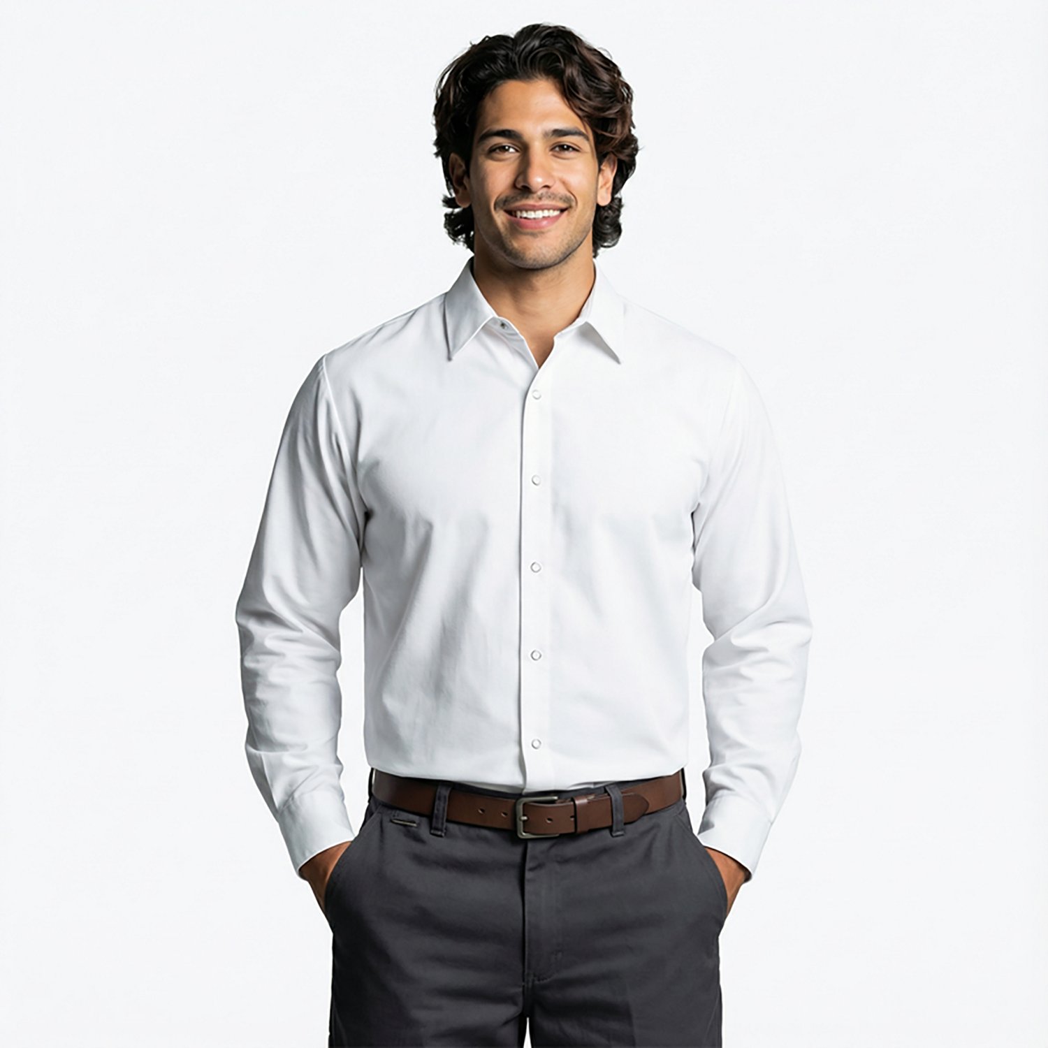 Red Kap Men's Specialized Pocketless Long Sleeve Work Shirt - view number 2