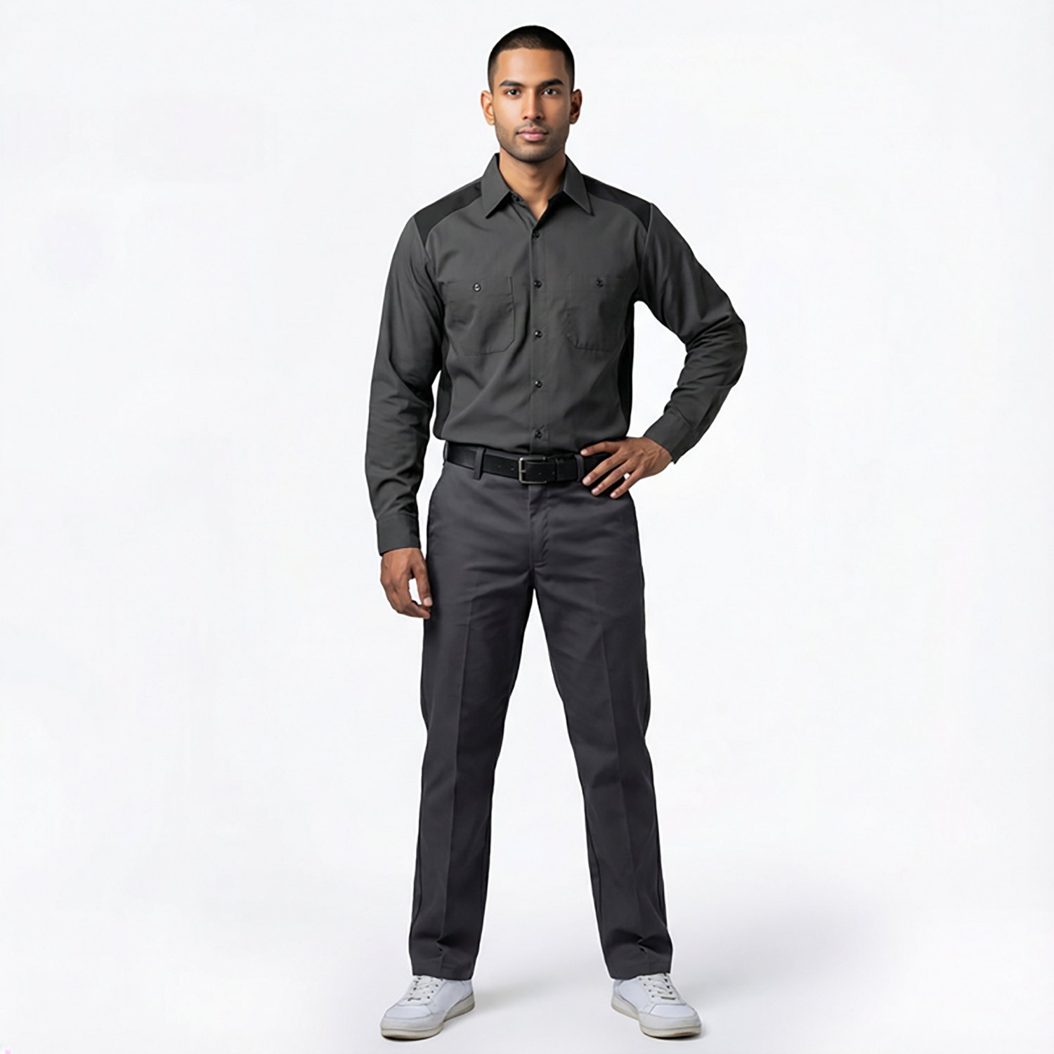 Red Kap Men's Motorsports Long Sleeve Shirt