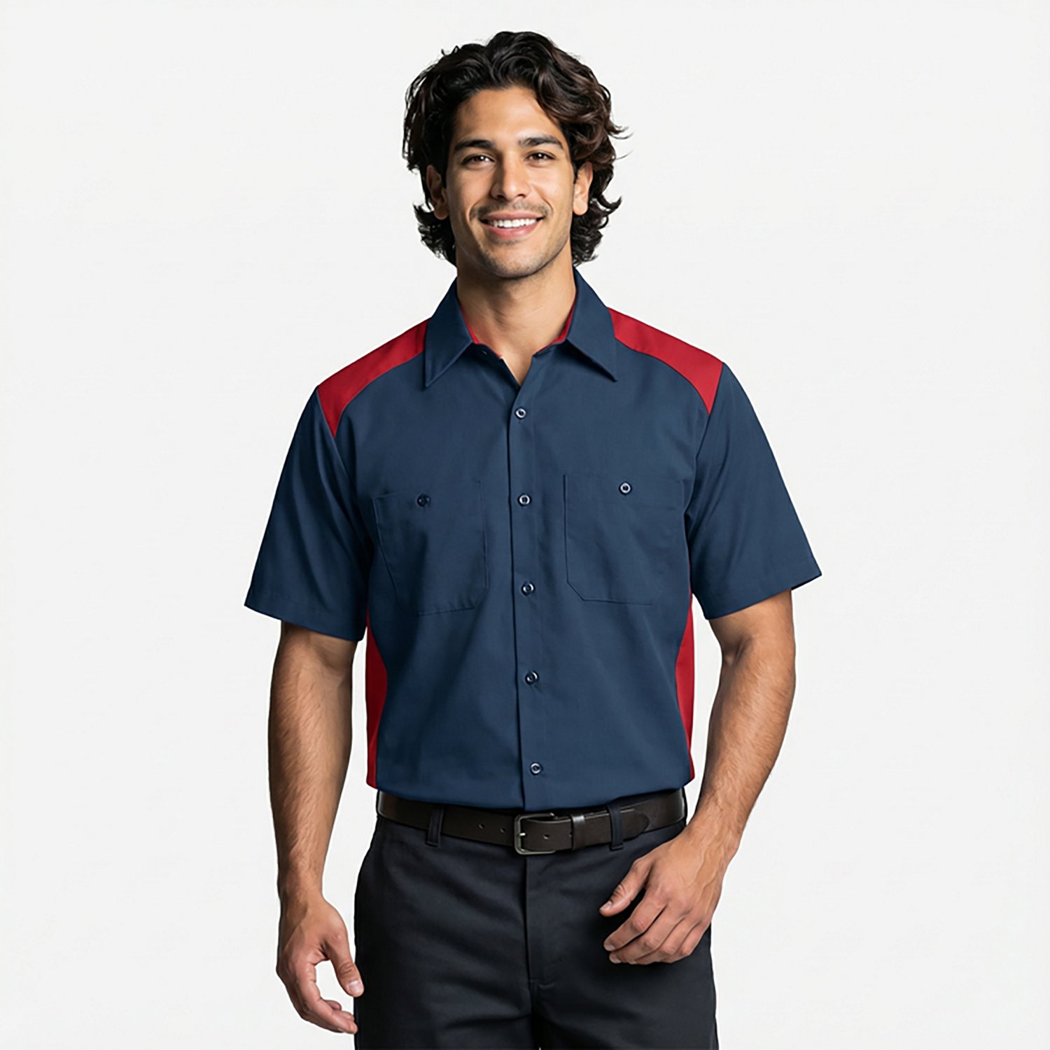 Red Kap Men's Motorsports Long Sleeve Shirt