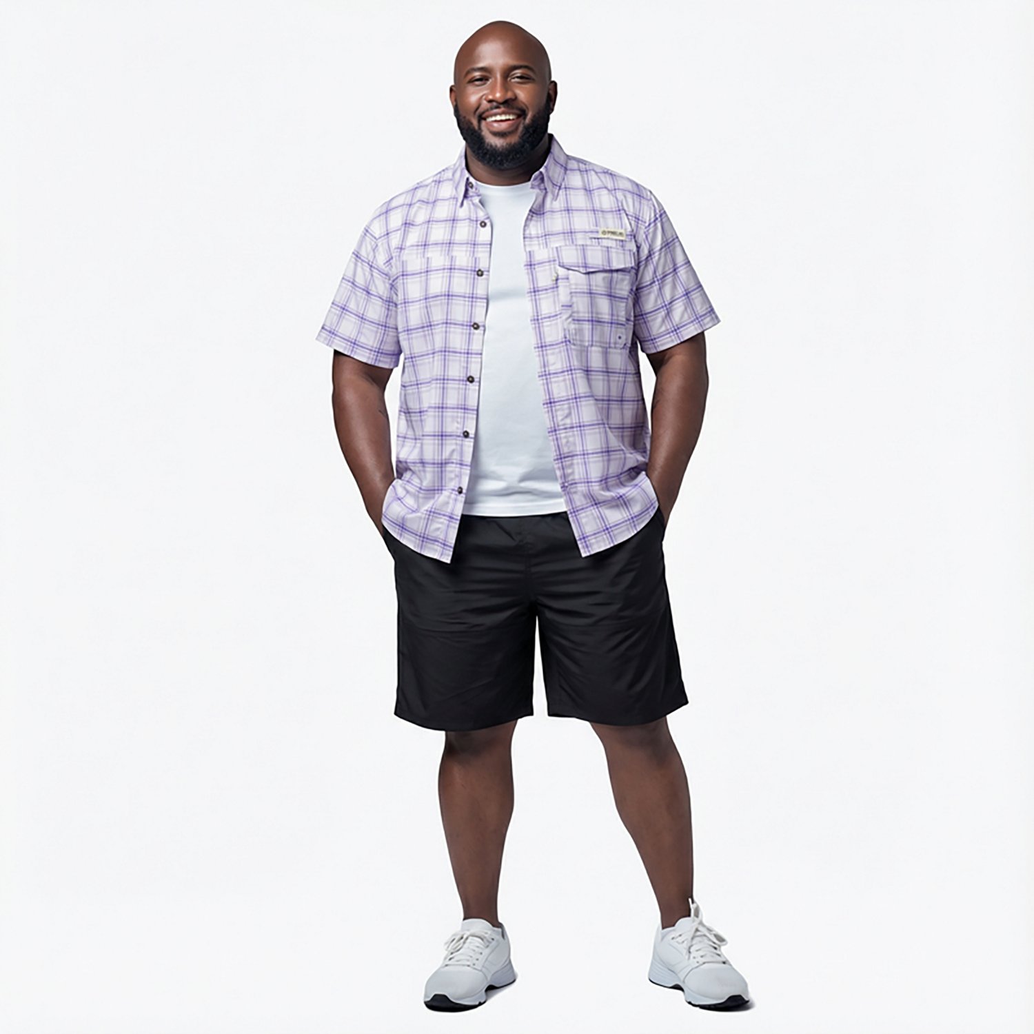 Magellan Outdoors Men's Caddo Lake Plaid Fishing Button-Down Shirt