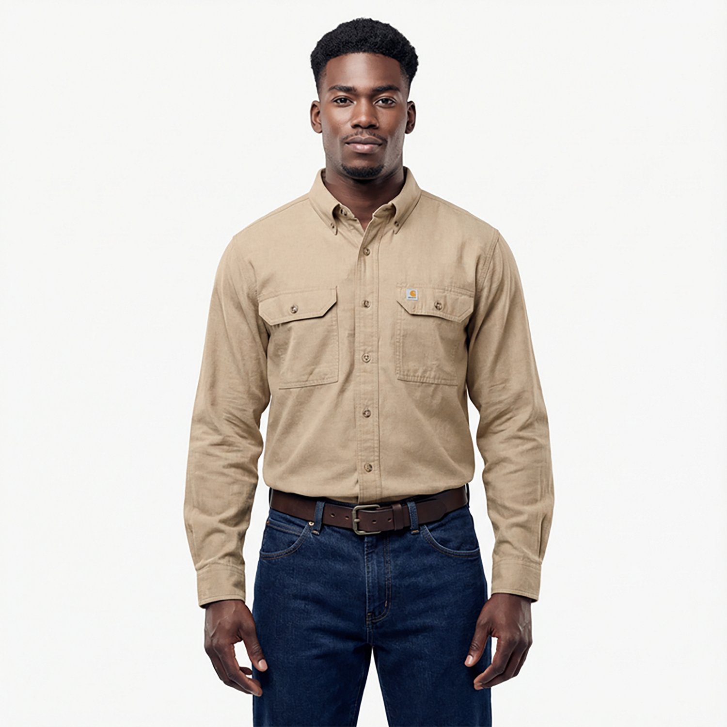 Carhartt Men's TW368 Original Fit Long Sleeve Shirt                                                                              - view number 2