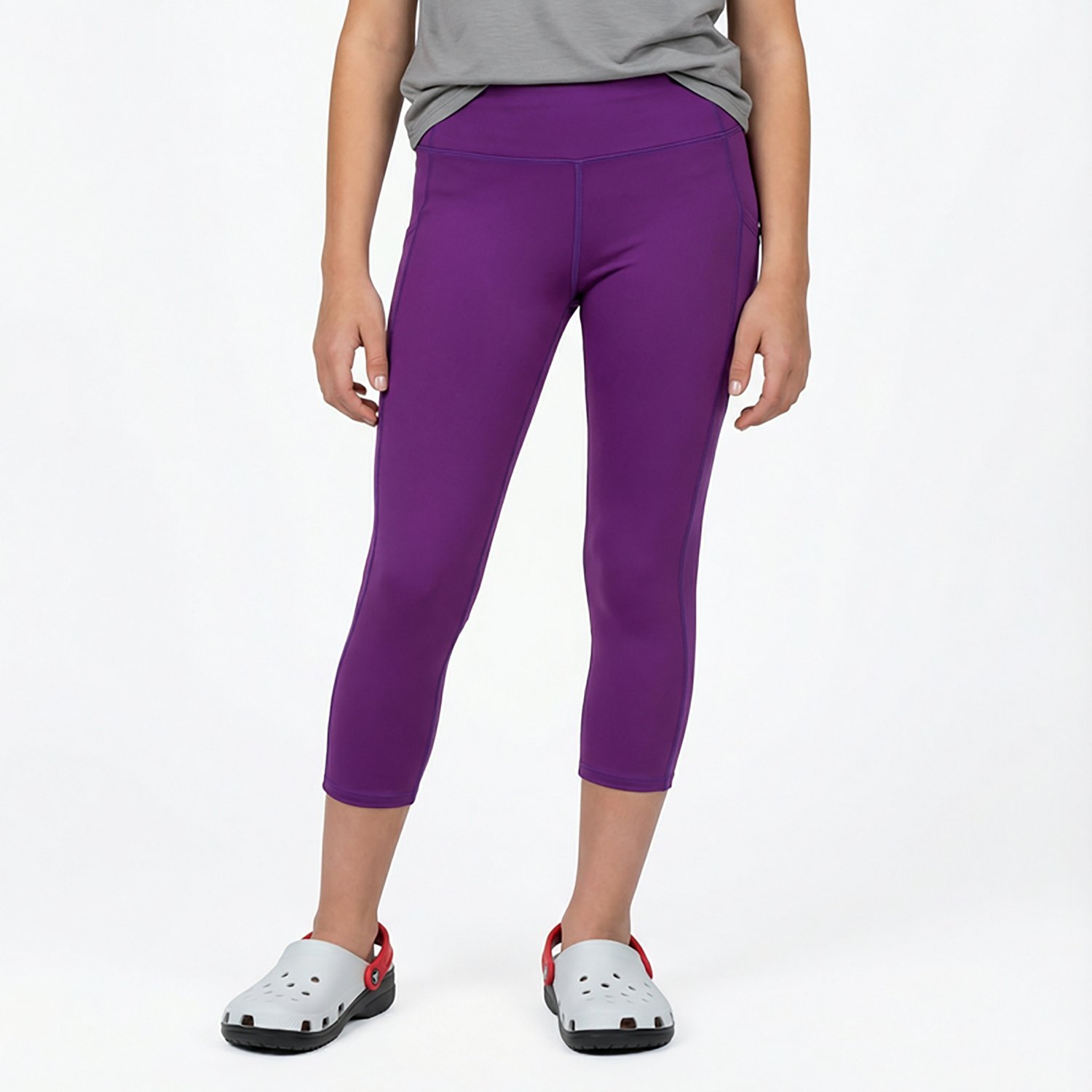 BCG Girls' Training Solid 7/8 Pocket Leggings - view number 2