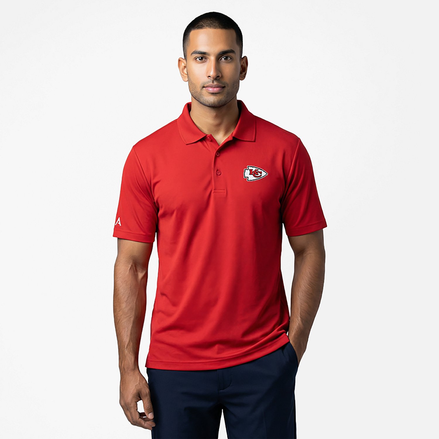 Antigua Men's Kansas City Chiefs Legacy Short Sleeve Polo Shirt - view number 2