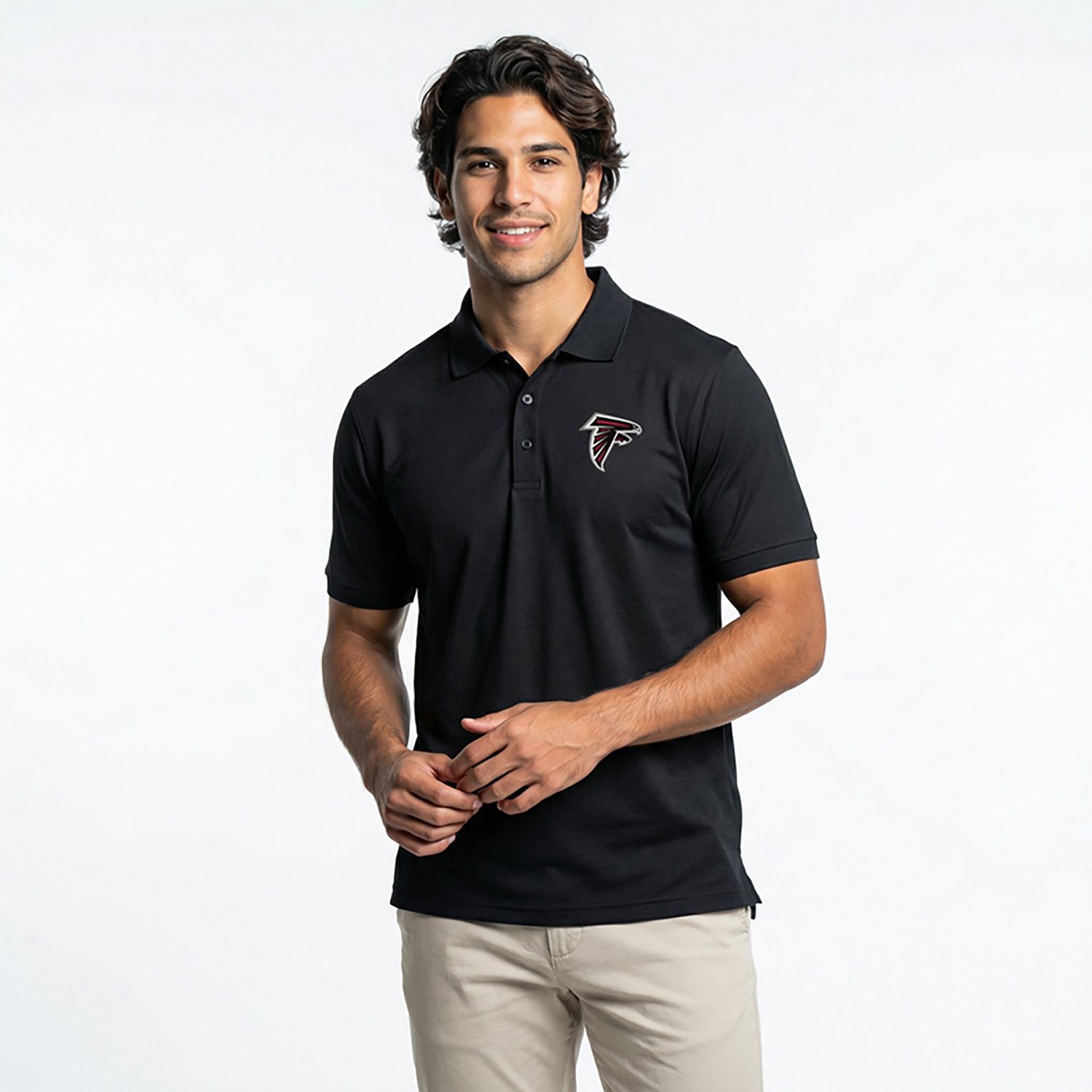 Antigua Men's Atlanta Falcons Chiefs Legacy Short Sleeve Polo Shirt - view number 3