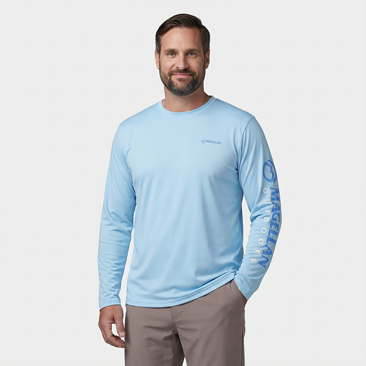 Magellan Outdoors Men's Casting Crew Core Graphic Long Sleeve T-shirt                                                            - view number 2