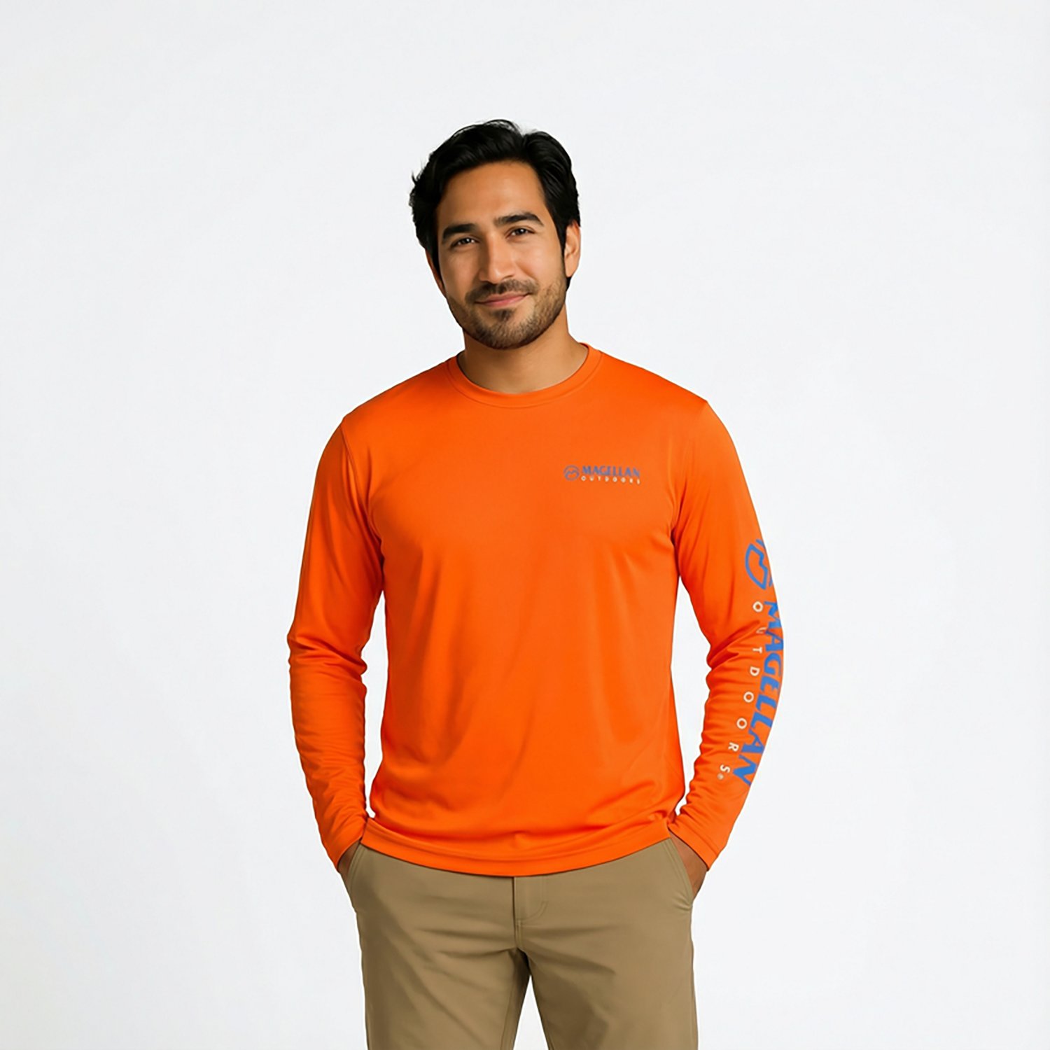 Magellan Outdoors Men's Casting Crew Core Graphic Long Sleeve T-shirt                                                            - view number 5