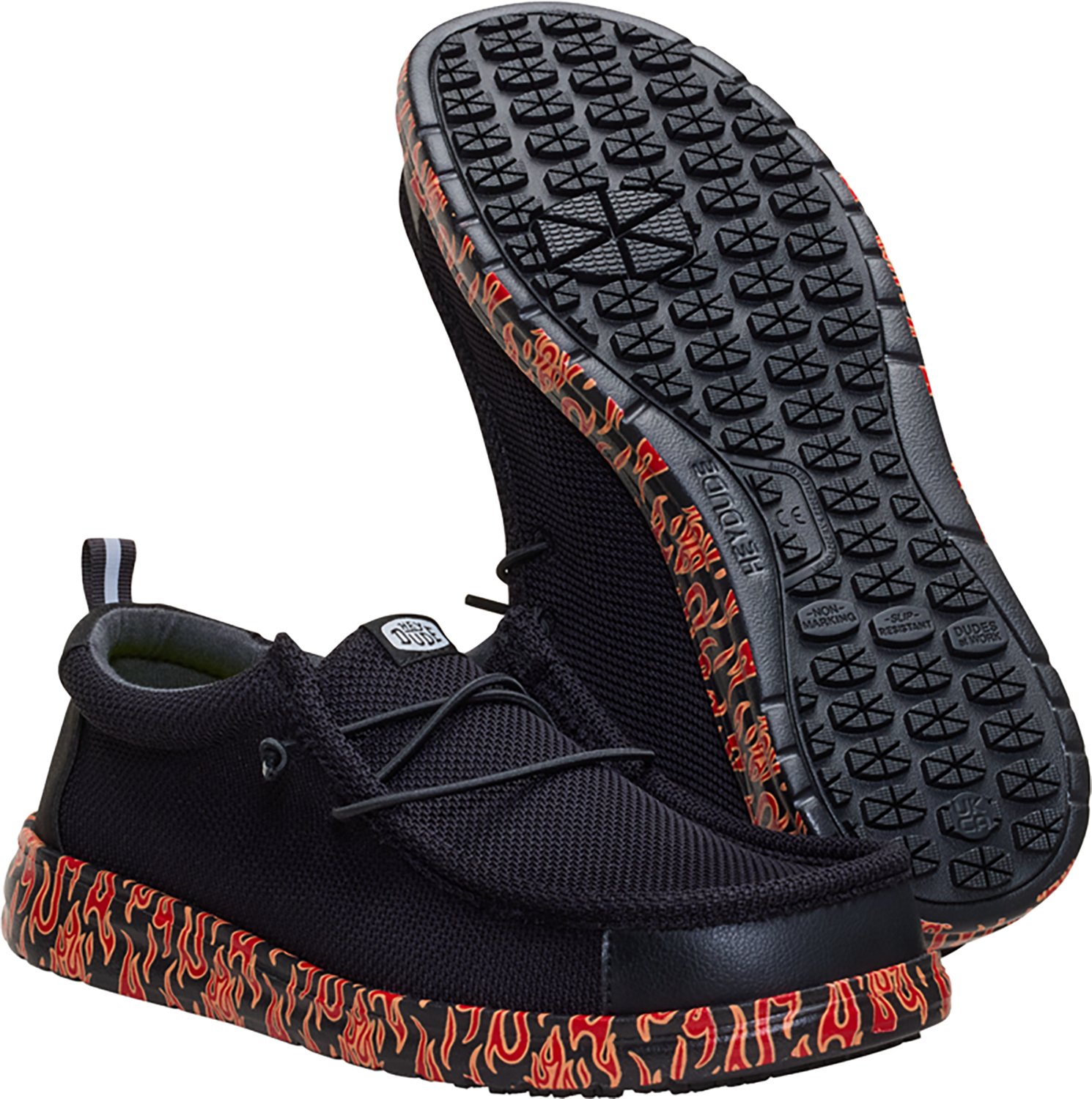 HEYDUDE Men's Wally Work CE Flames Slip-On Boots - view number 6