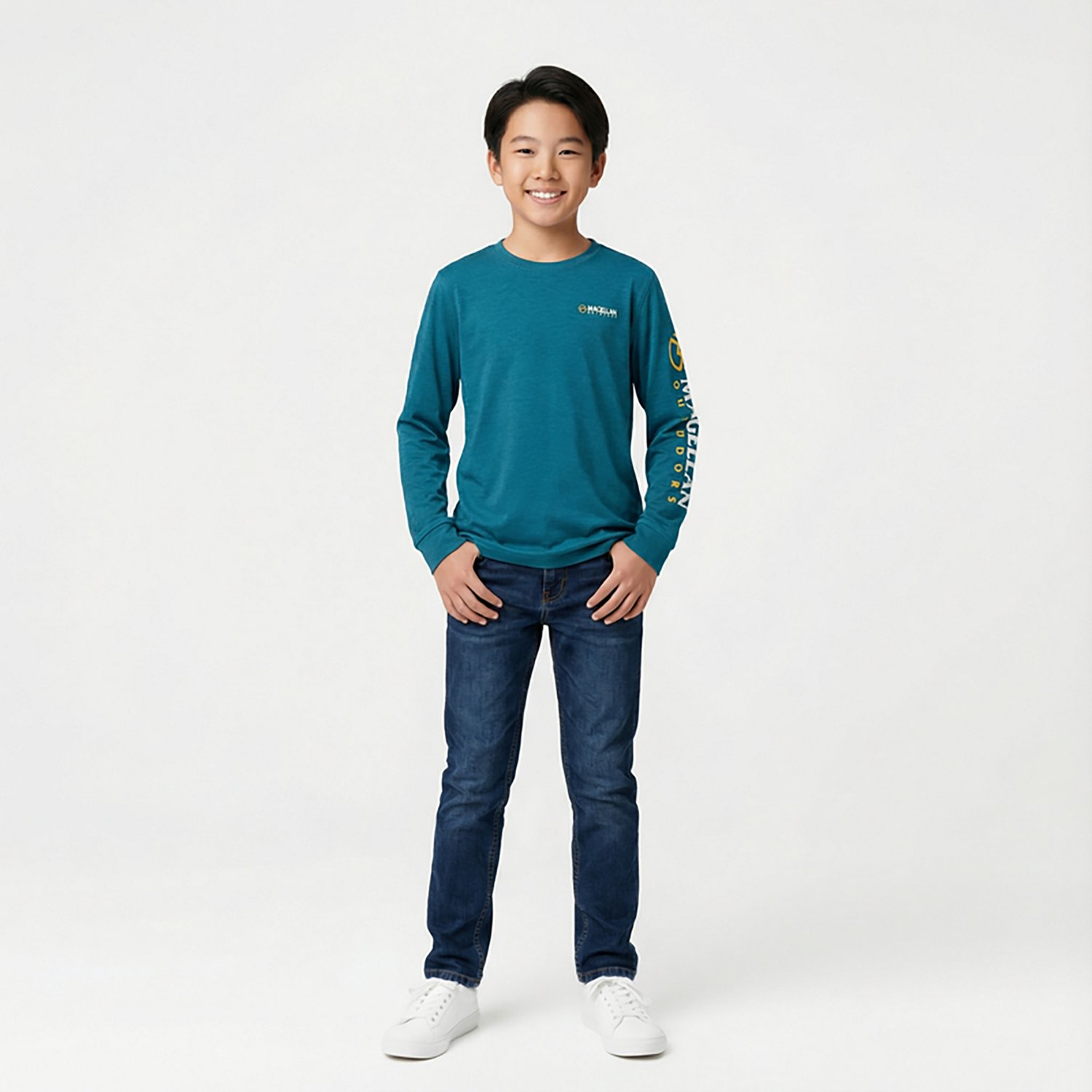 Magellan Outdoors Boys' Grotto Falls Long Sleeve T-shirt