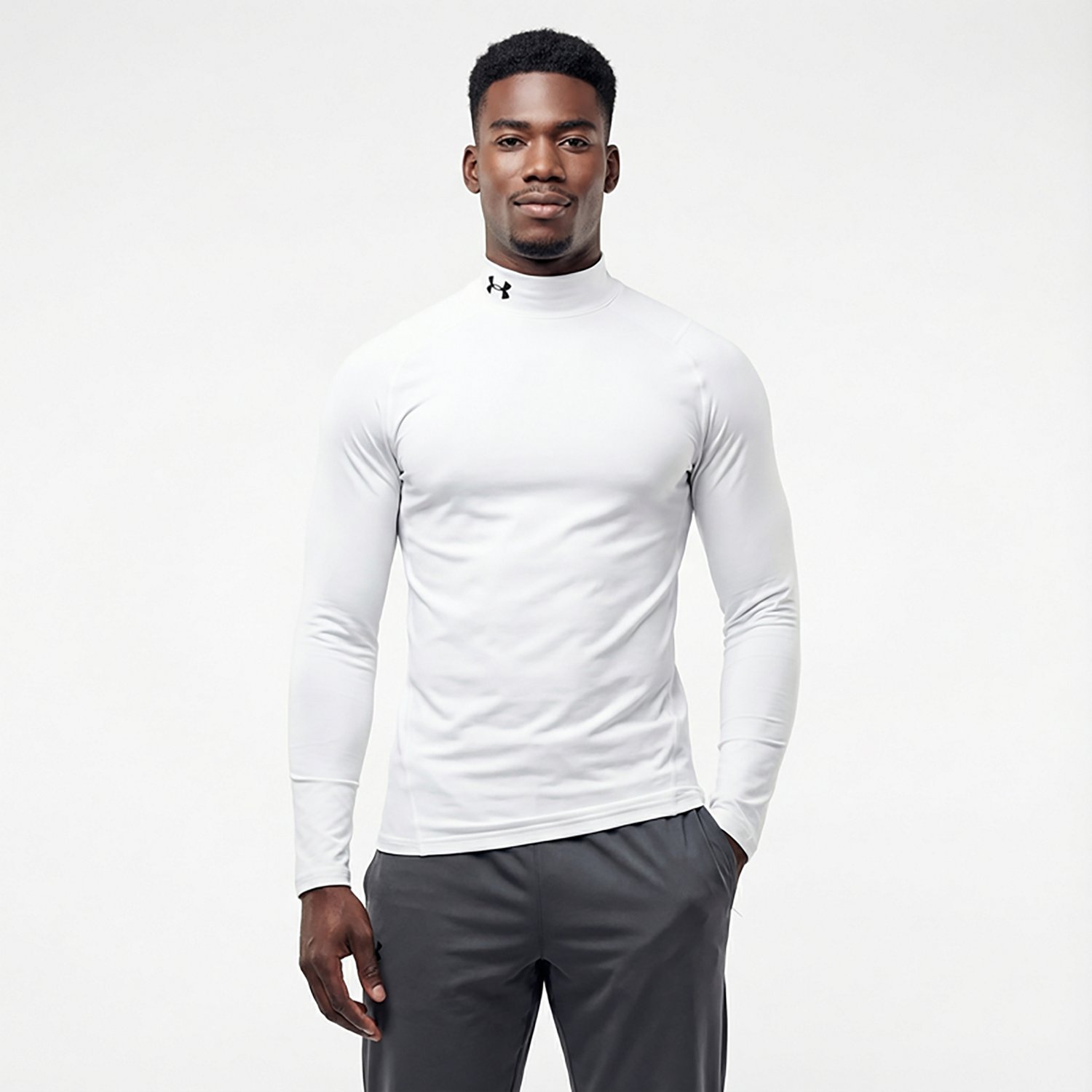 Under Armour Men's CG Armour Fitted Mock Long Sleeve Top - view number 2