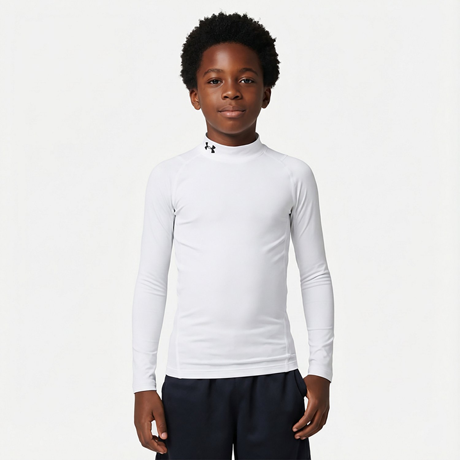 Under Armour Boys' ColdGear Mock Neck Long Sleeve Shirt - view number 2