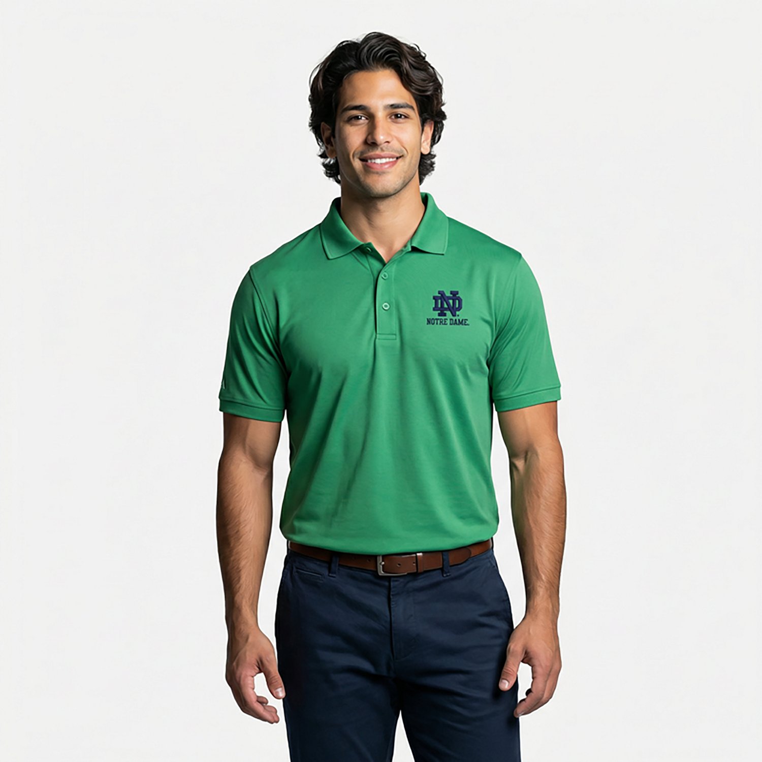 Antigua Men's University of Notre Dame Legacy Pique Polo Shirt - view number 3