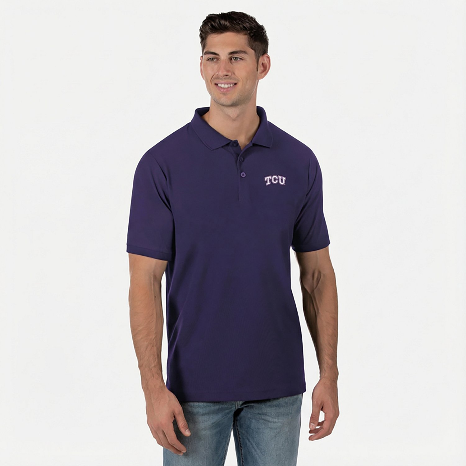 Antigua Men's Texas Christian University Legacy Pique Polo Shirt - view number 2