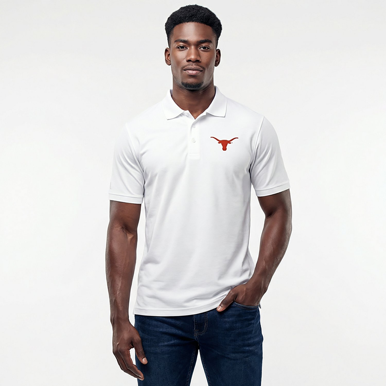 Antigua Men's University of Texas Legacy Pique Polo Shirt - view number 3