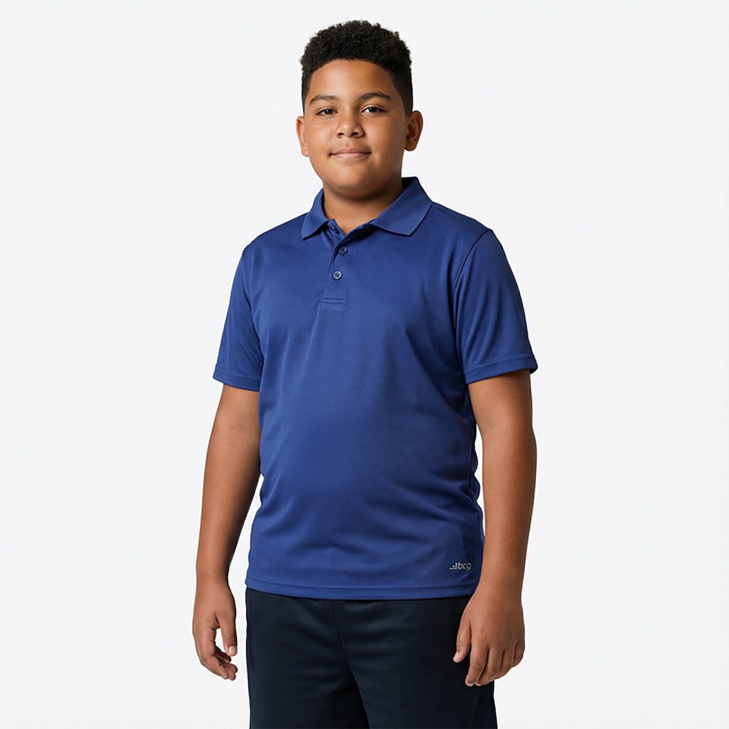 BCG Boys' Solid Short Sleeve Polo T-shirt - view number 2