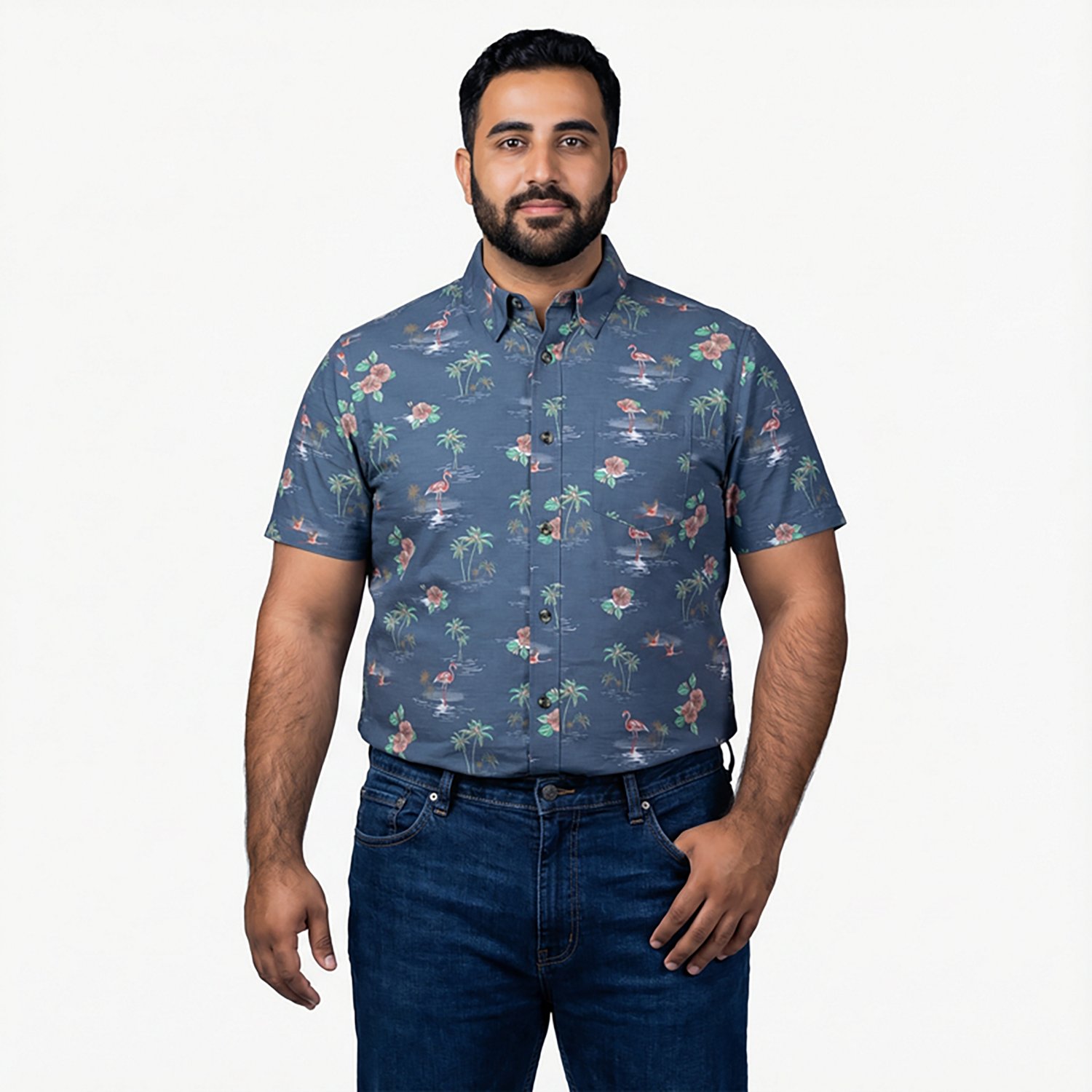 Magellan Outdoors Men's Shore and Line Washed Out Pocket Button-Down Fishing Shirt - view number 2