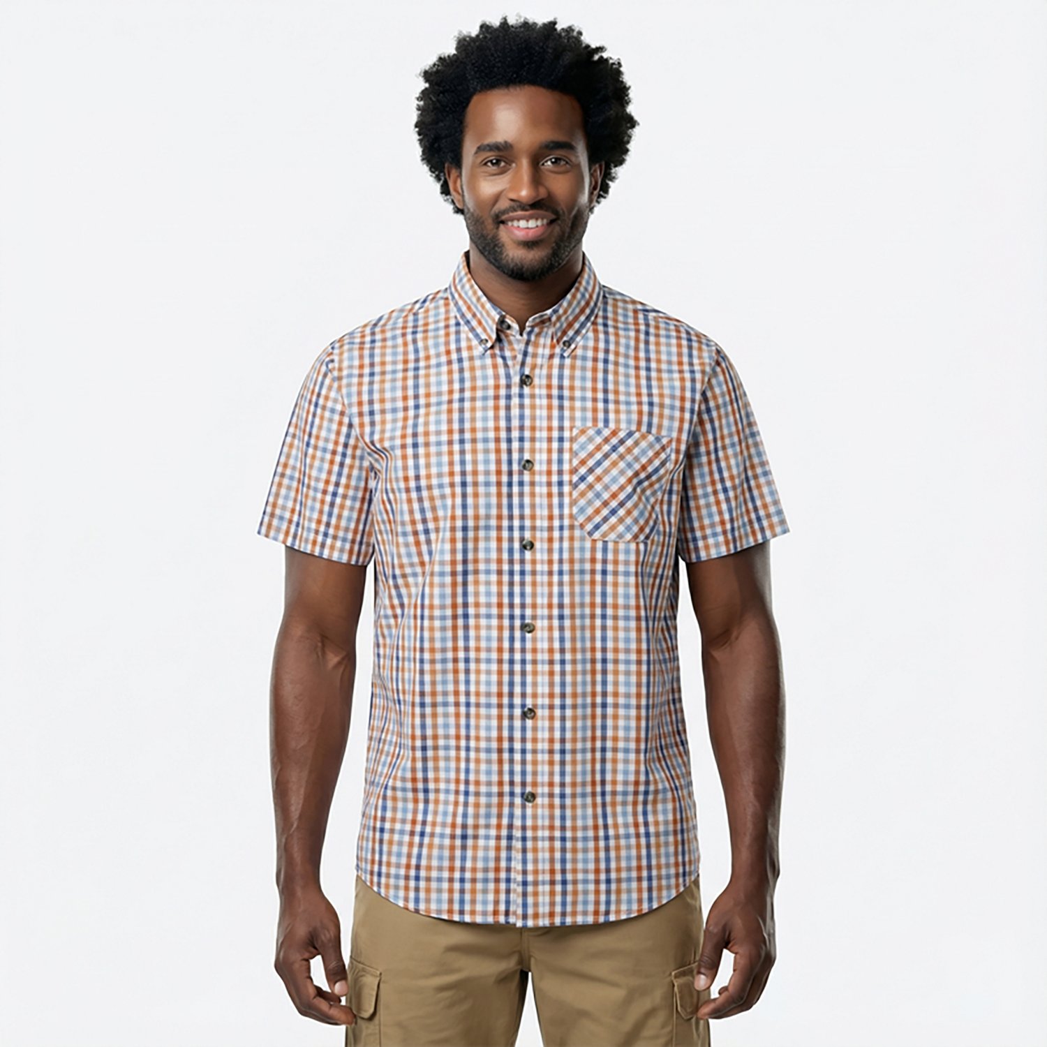 Magellan Outdoors Men's Summerville Plaid Short Sleeve Shirt - view number 2