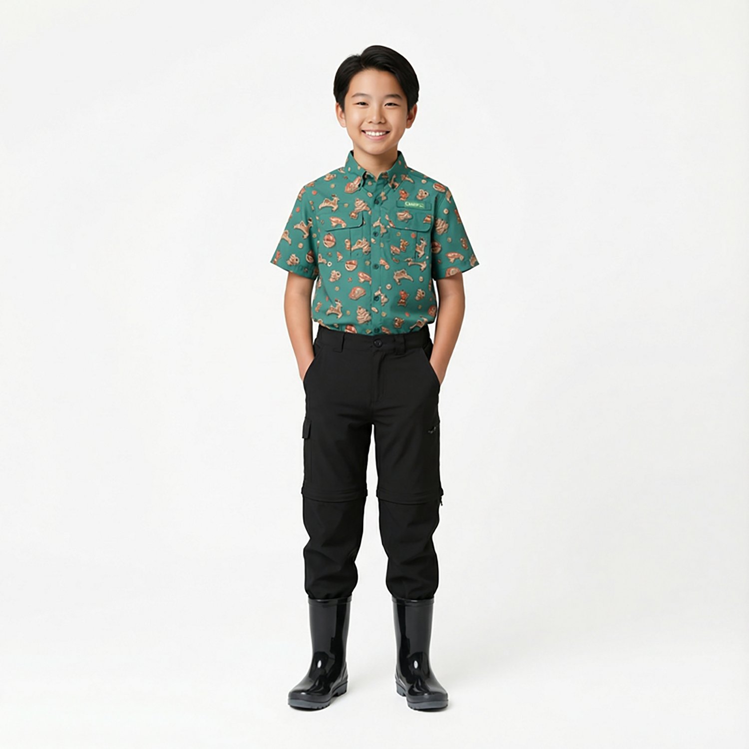 Magellan Outdoors Boys' FishGear Overcast ZipOff Pants