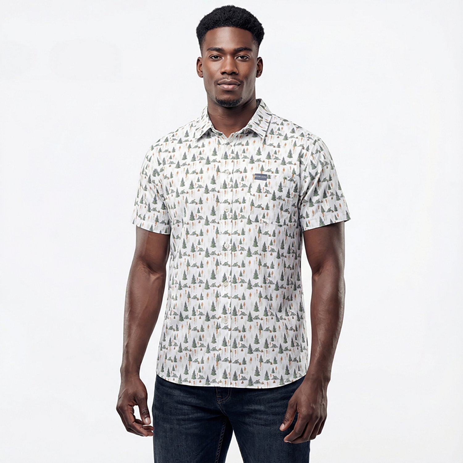 BURLEBO Men's Performance Button-Up Short Sleeve Shirt                                                                           - view number 2