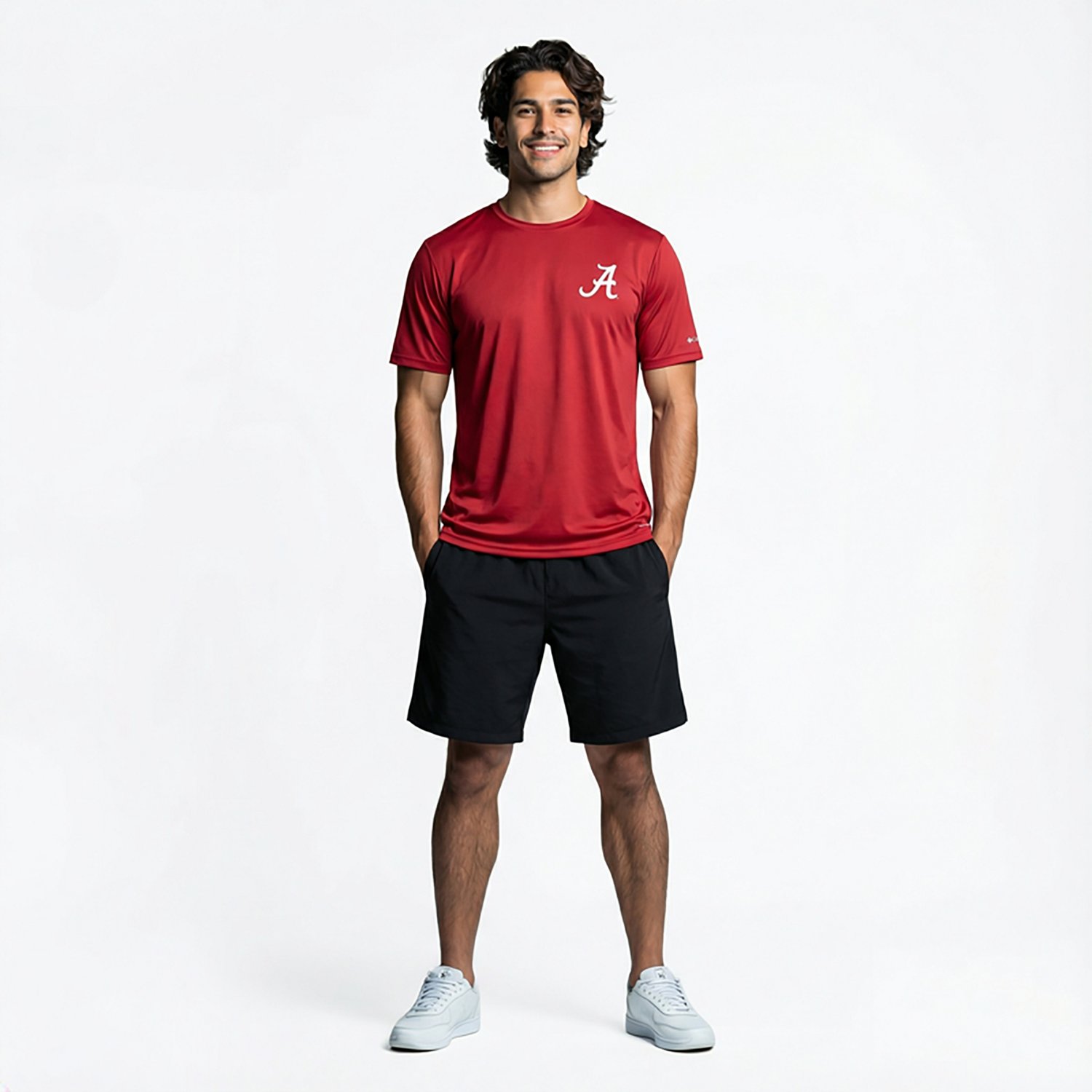 Columbia Sportswear Men's University of Alabama Flag Terminal Tackle Short Sleeve Shirt                                          - view number 6