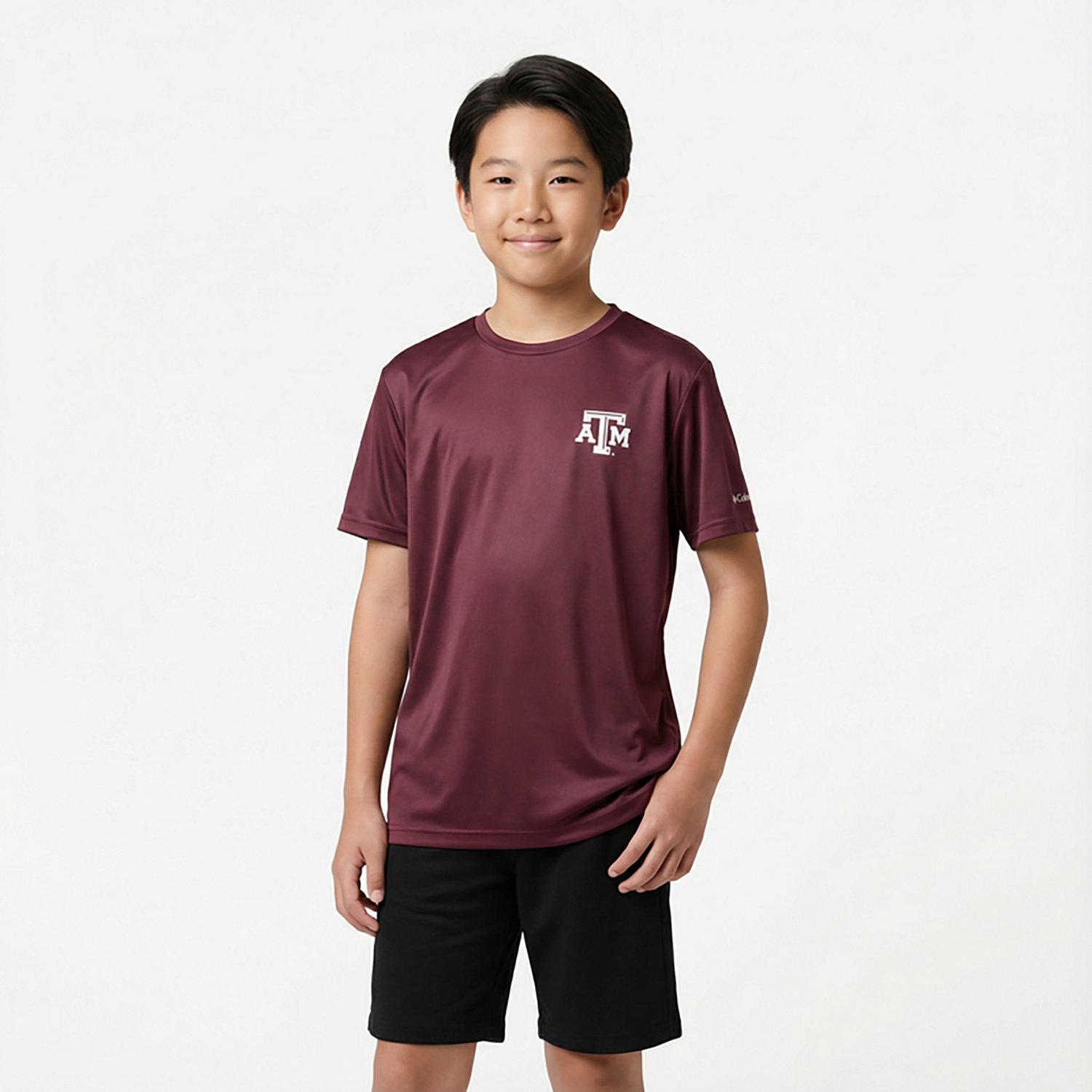 Columbia Sportswear Men's Texas A&M University Flag Terminal Tackle Short Sleeve Shirt