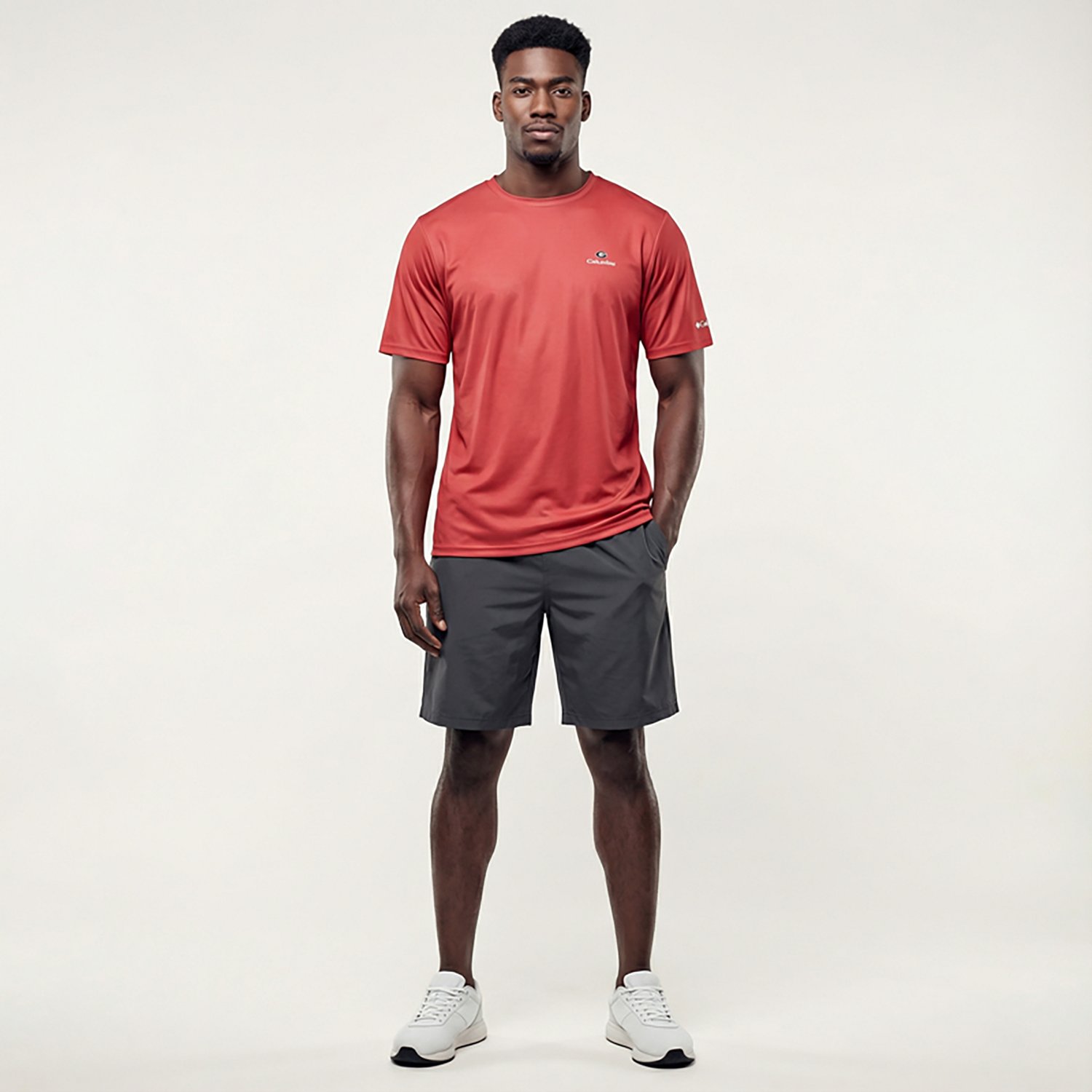 Columbia Sportswear Men's University of Georgia Terminal Tackle Flag Graphic Short Sleeve T-shirt                                - view number 5