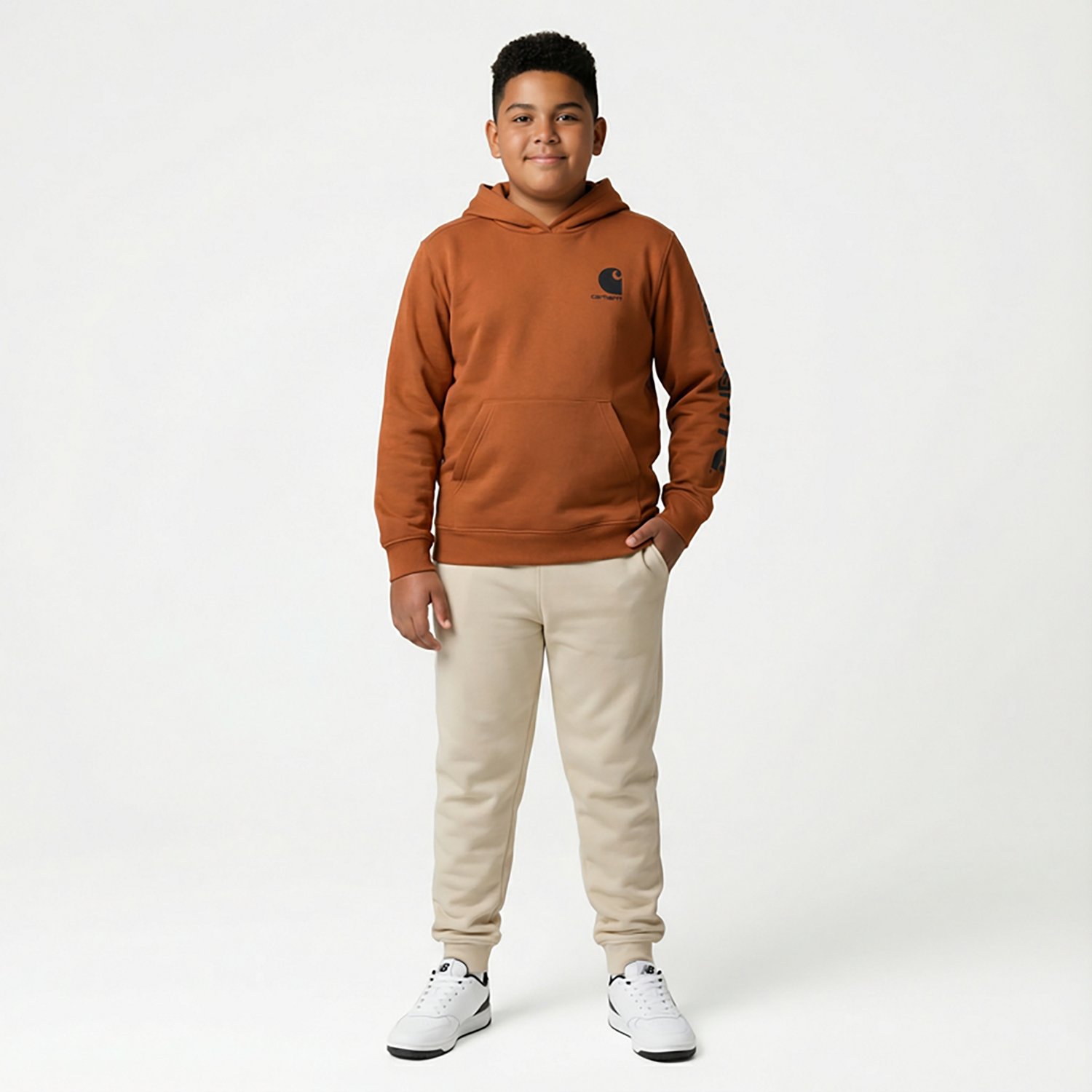 Carhartt Boys' Logo Pullover Hoodie