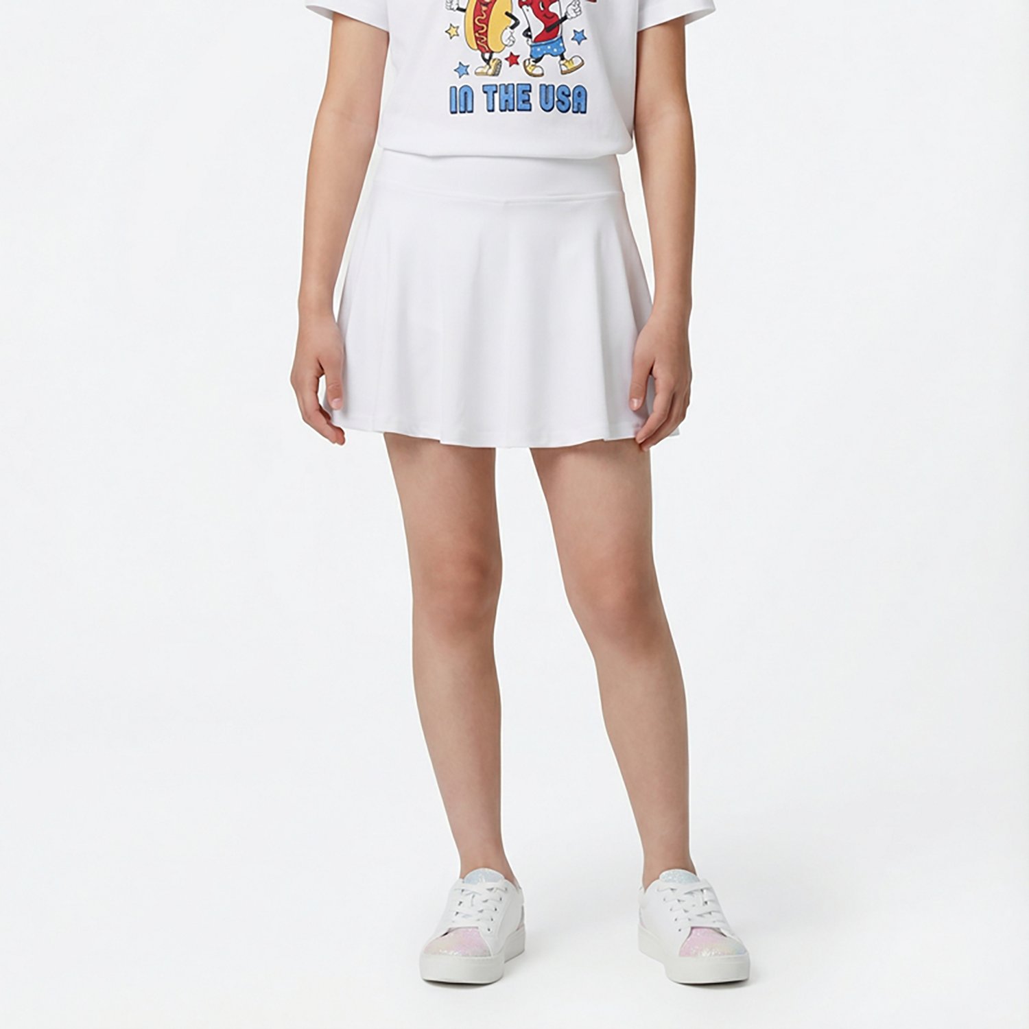 BCG Girls' Tennis Solid Swing Skort                                                                                              - view number 2